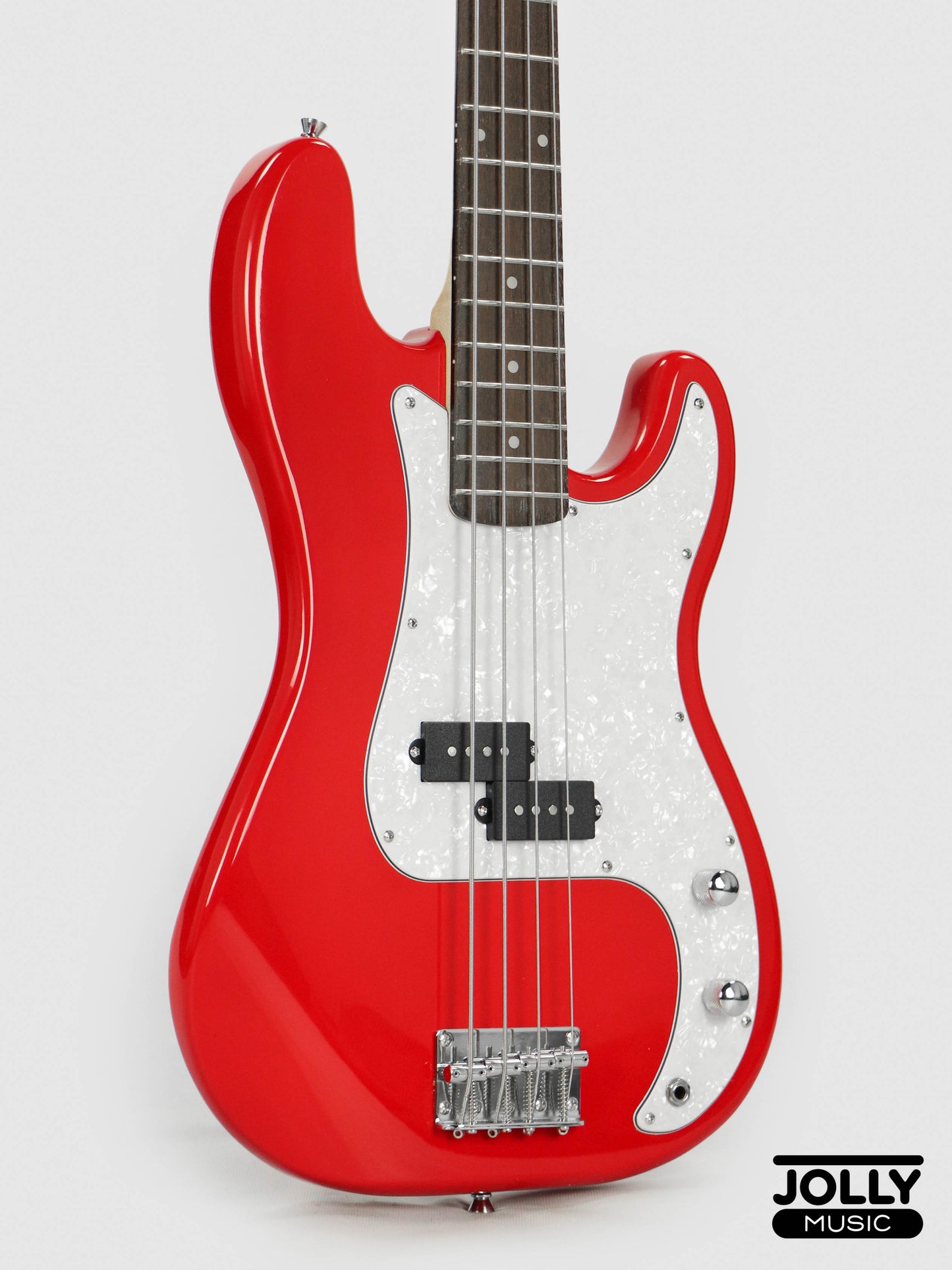 JCraft PB-2 4-String Bass Guitar - Red