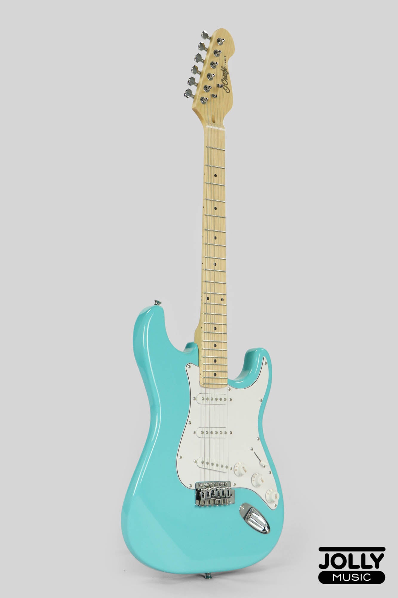 JCraft S-1 S-Style Electric Guitar with Gigbag - Fountain Blue