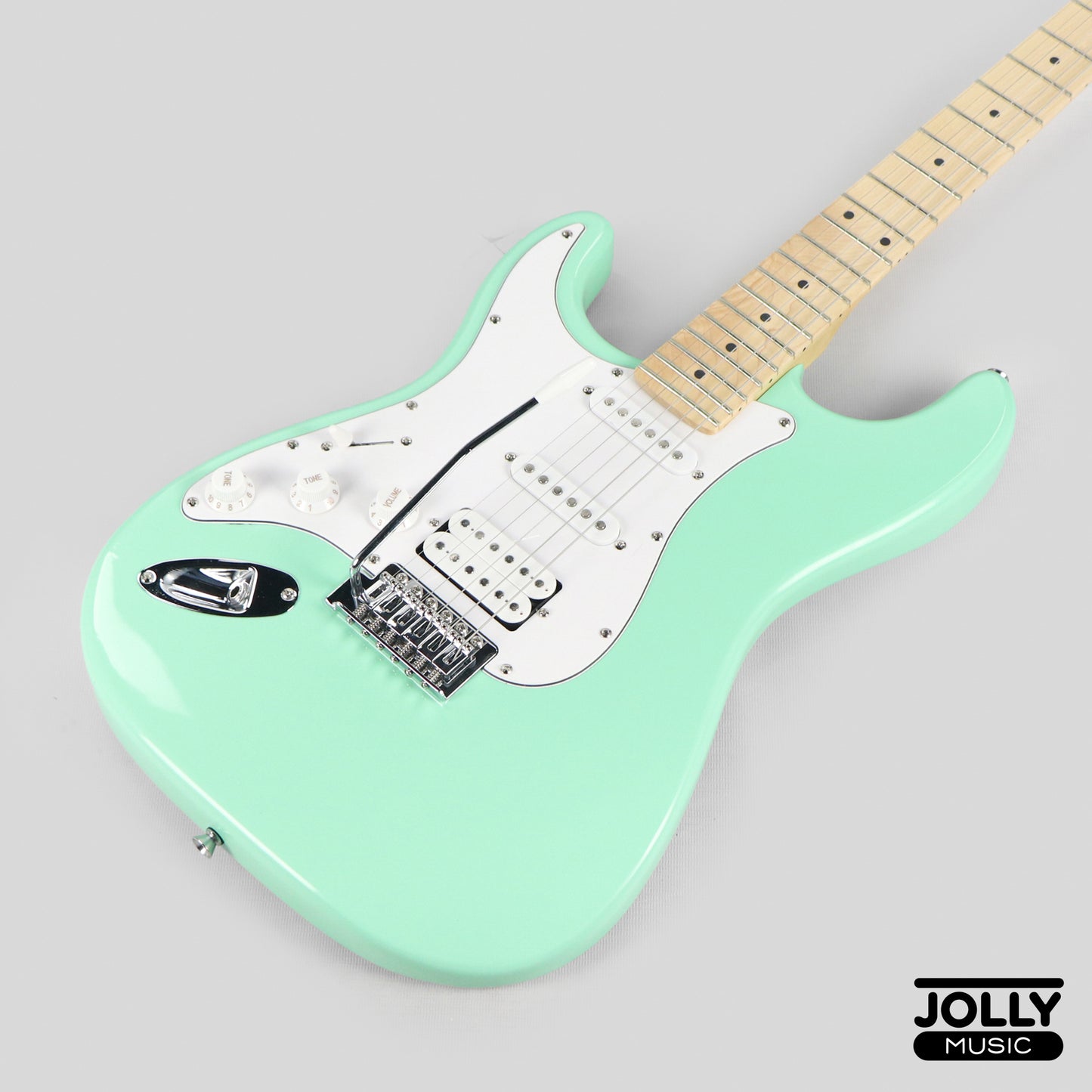 JCraft S-1 LEFT HAND S-Style Electric Guitar with Gigbag - Surf Green