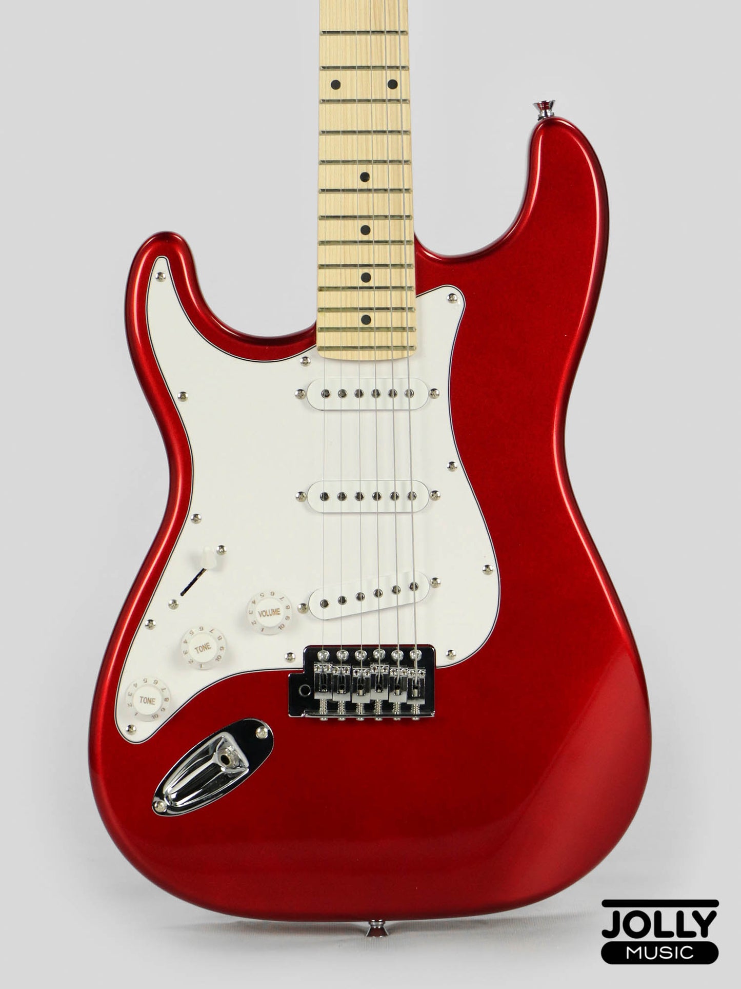 JCraft S-1 LEFT HAND S-Style Electric Guitar with Gigbag - Metallic Red