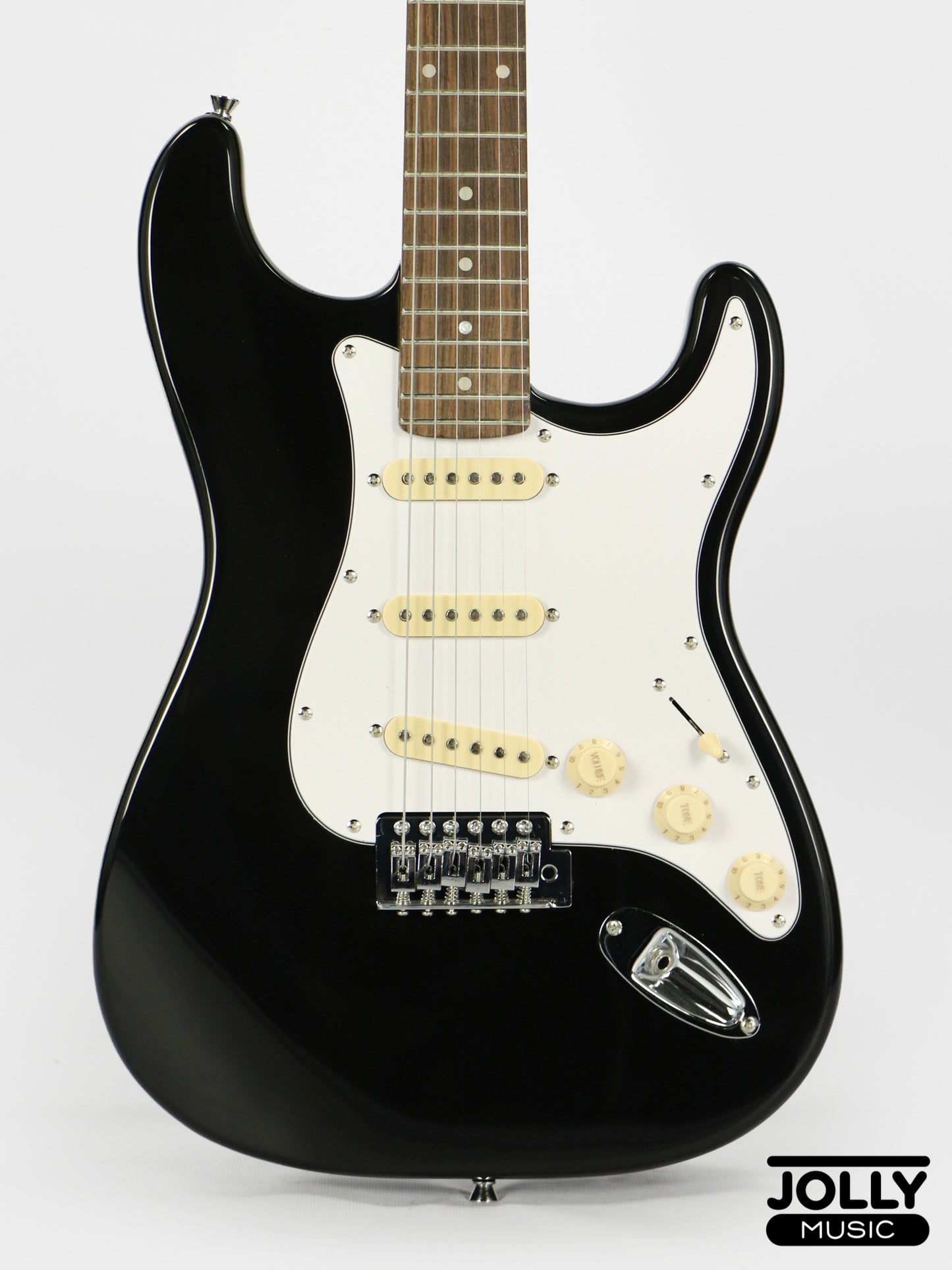 JCraft S-2 S-Style Electric Guitar - RW / Black