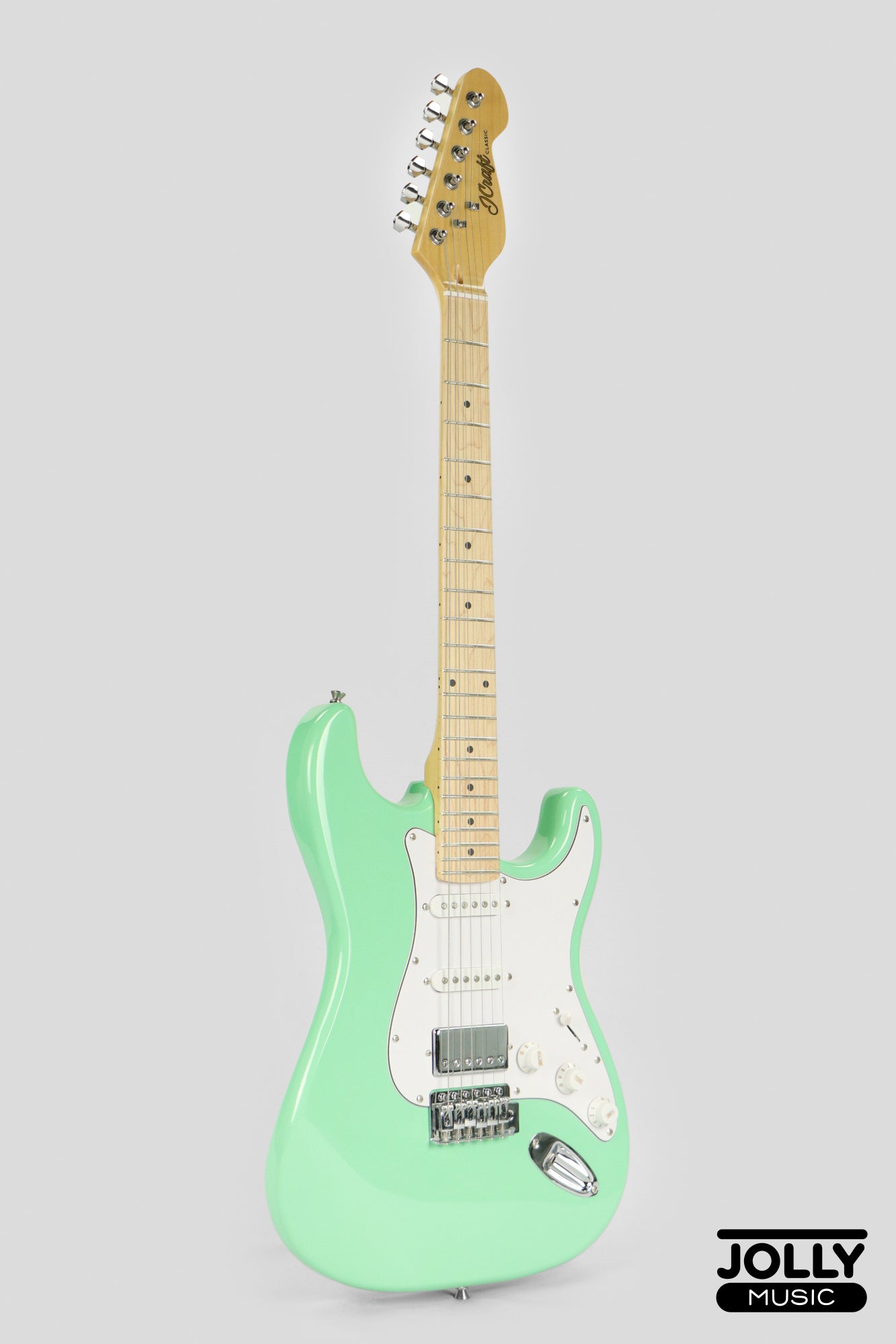 JCraft S-2HC HSS Electric Guitar with Gigbag - Surf Green