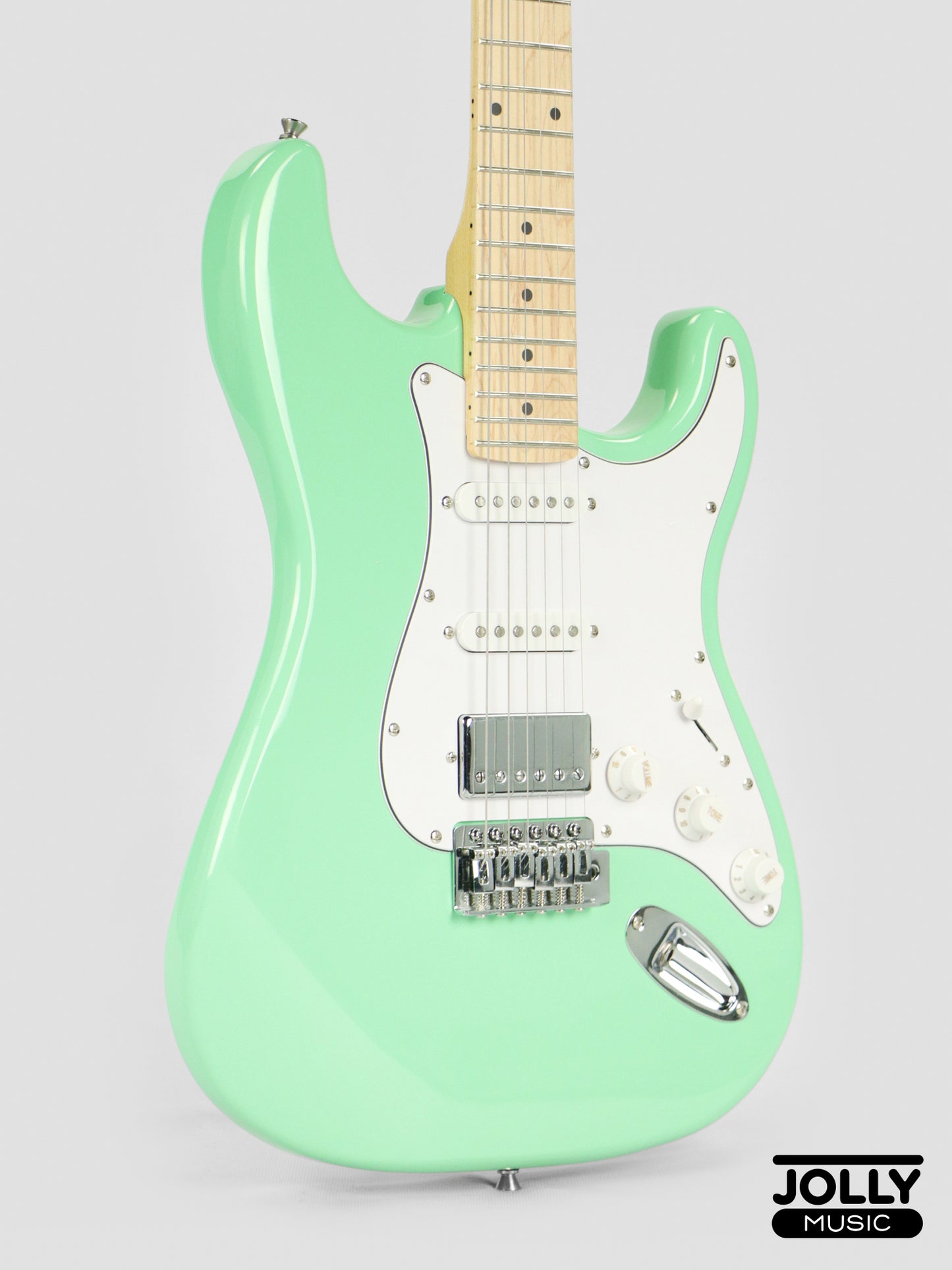 JCraft S-2HC HSS Electric Guitar with Gigbag - Surf Green