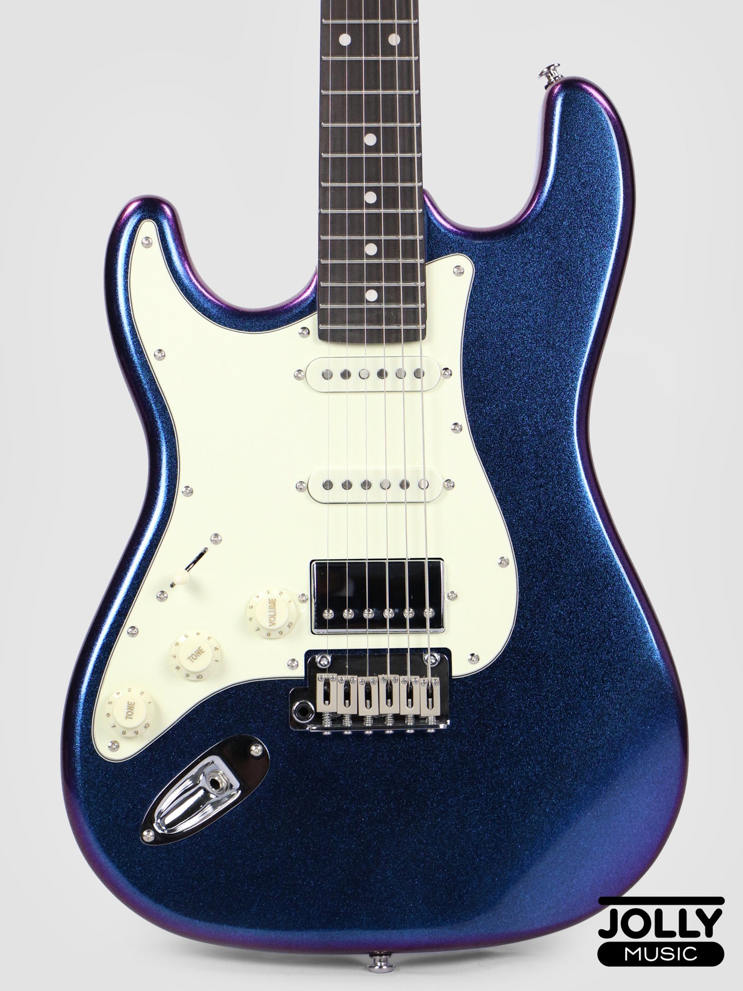 Jcraft S-3HC PRO LEFT HAND HSS Strat Roasted Maple - Chameleon