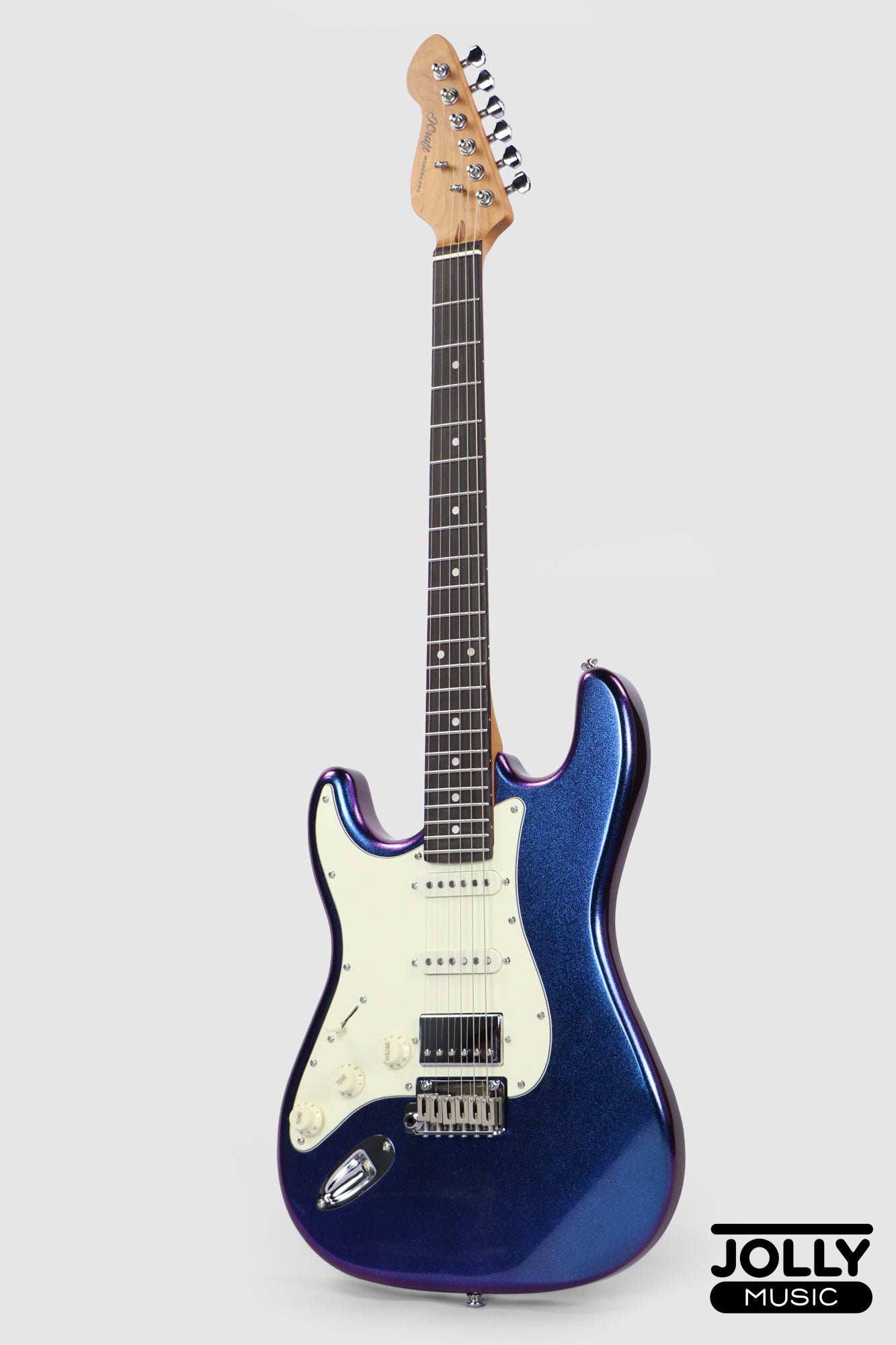 Jcraft S-3HC PRO LEFT HAND HSS Strat Roasted Maple - Chameleon