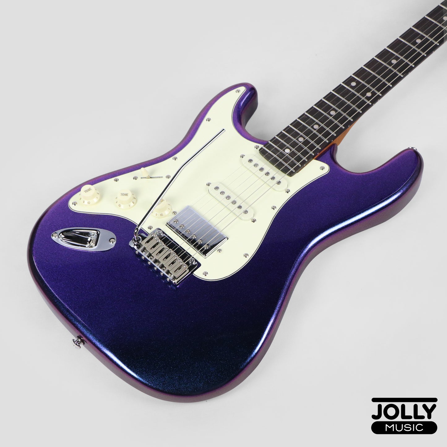 Jcraft S-3HC PRO LEFT HAND HSS Strat Roasted Maple - Chameleon