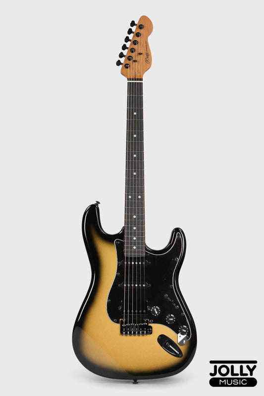 JCraft S-3HC PRO Modern HSS Electric Guitar - Gold Burst Fade