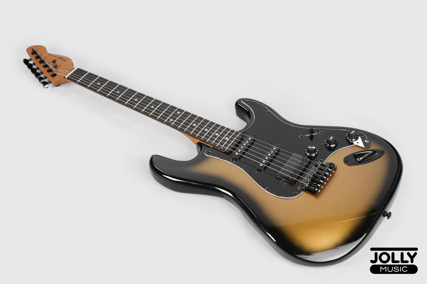 JCraft S-3HC PRO Modern HSS Electric Guitar - Gold Burst Fade