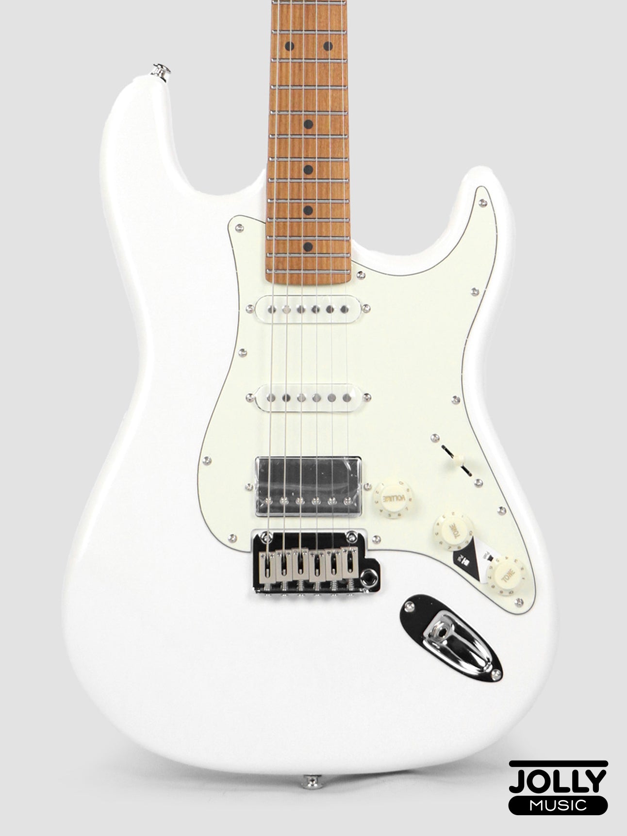 JCraft S-3HC PRO Modern HSS Electric Guitar - Pearl White Metallic
