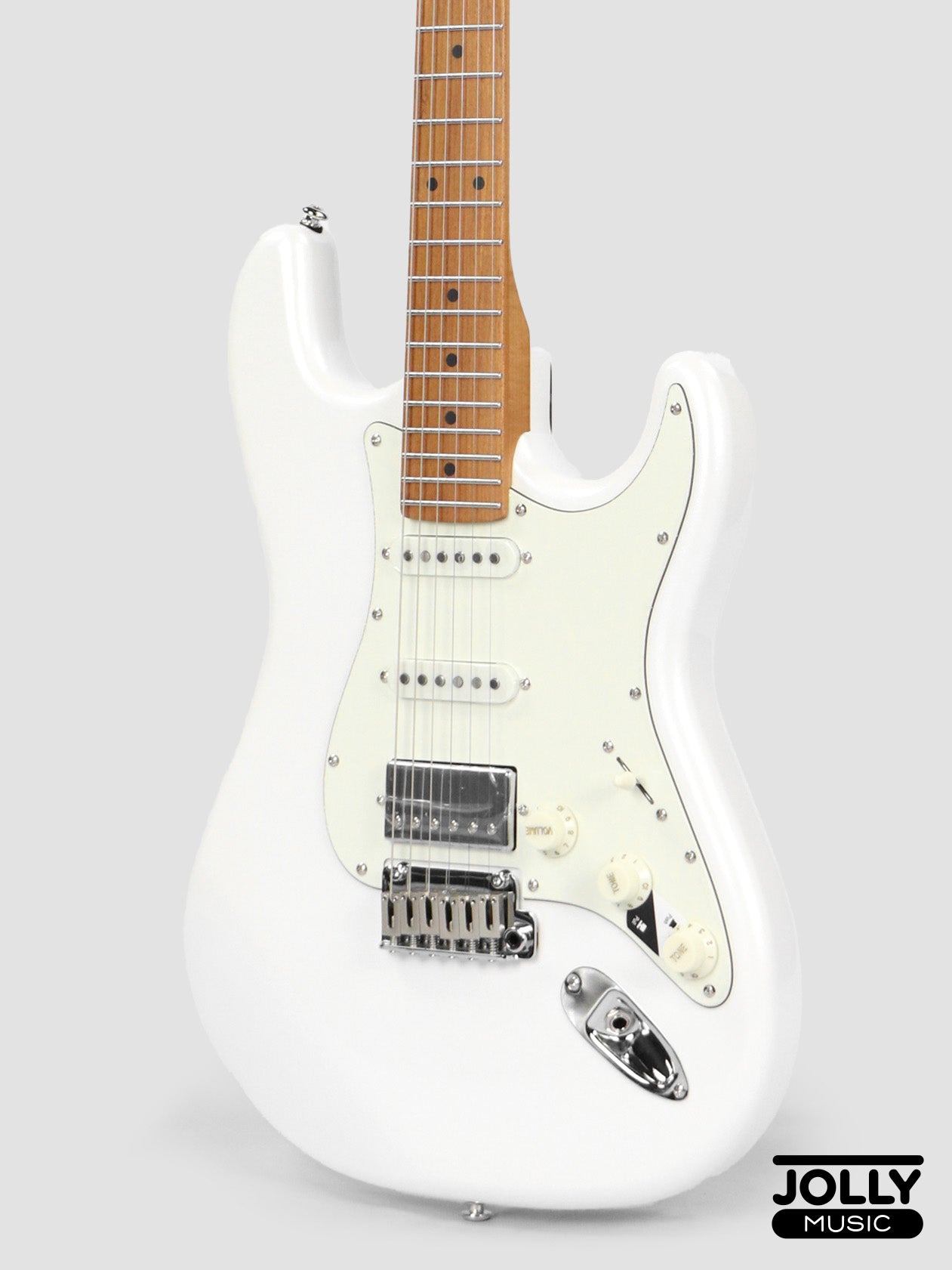 JCraft S-3HC PRO Modern HSS Electric Guitar - Pearl White Metallic