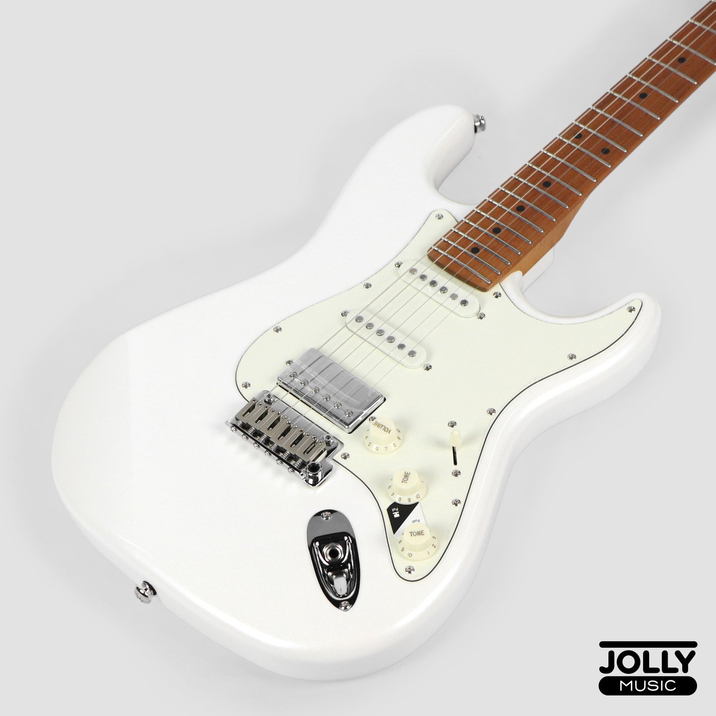 JCraft S-3HC PRO Modern HSS Electric Guitar - Pearl White Metallic