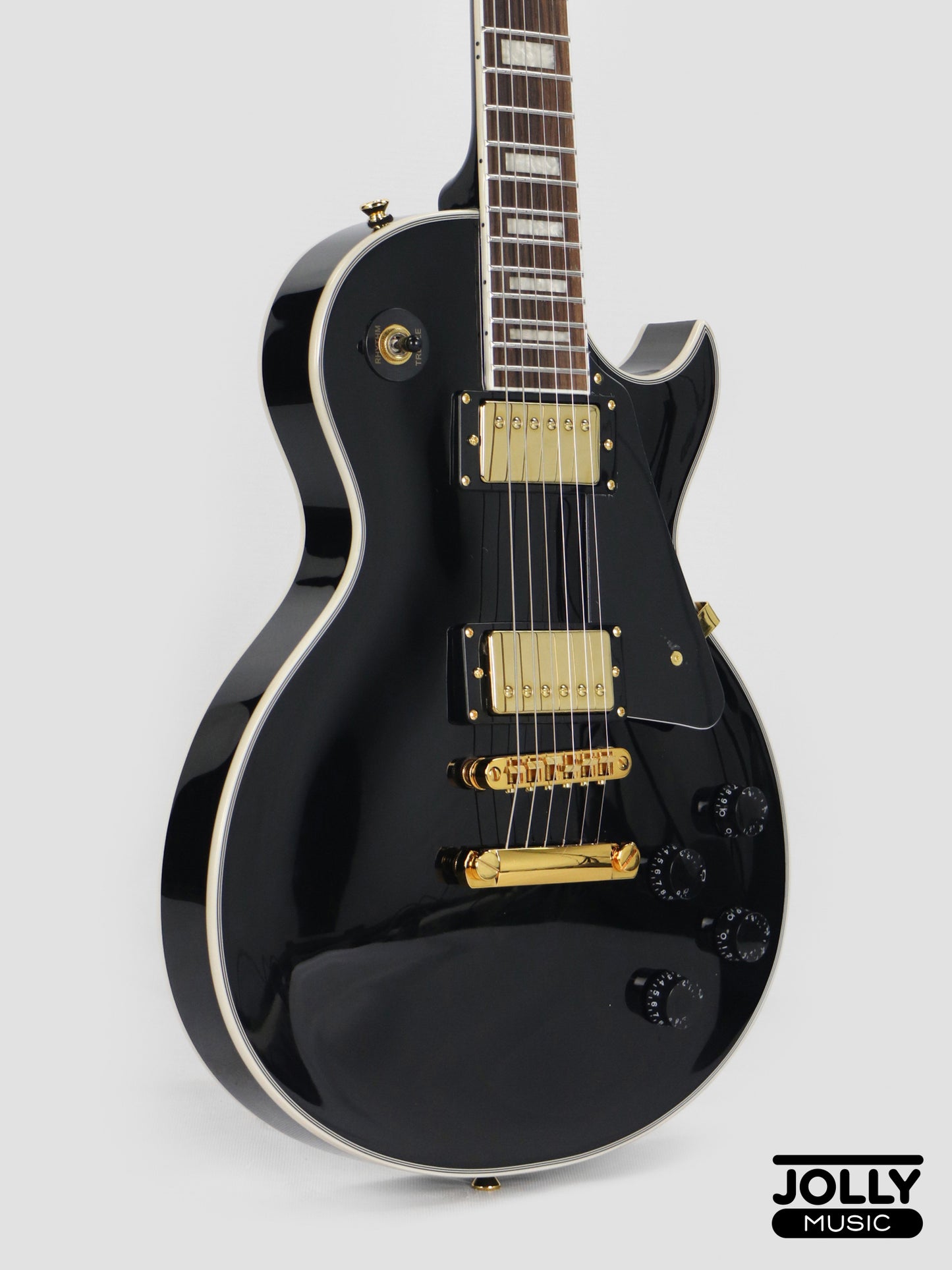 JCraft SC-3V Archtop Single Cut Electric Guitar - Tuxedo Black