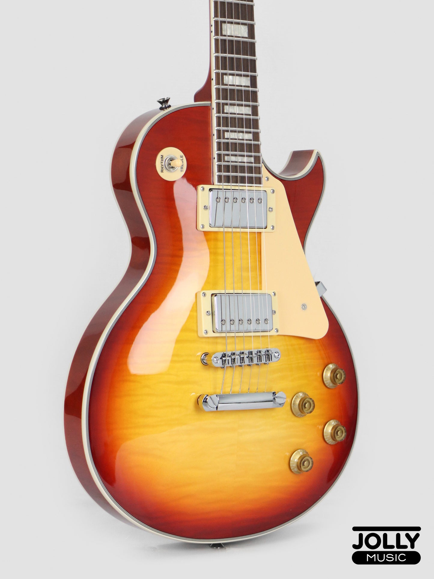 JCraft SC-3V Archtop Single Cut Electric Guitar - Tobacco Sunburst