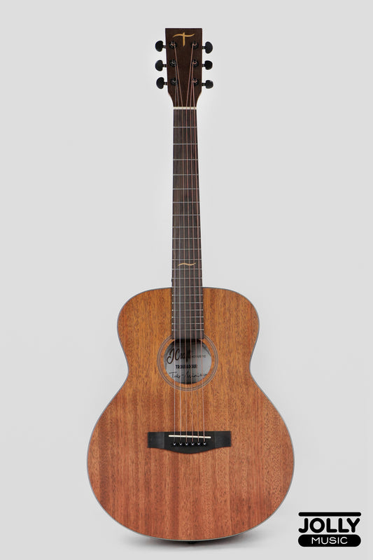 JCraft Troubadour Taka Mini GS Left-Handed 7/8 All-Mahogany Acoustic Guitar with soft case