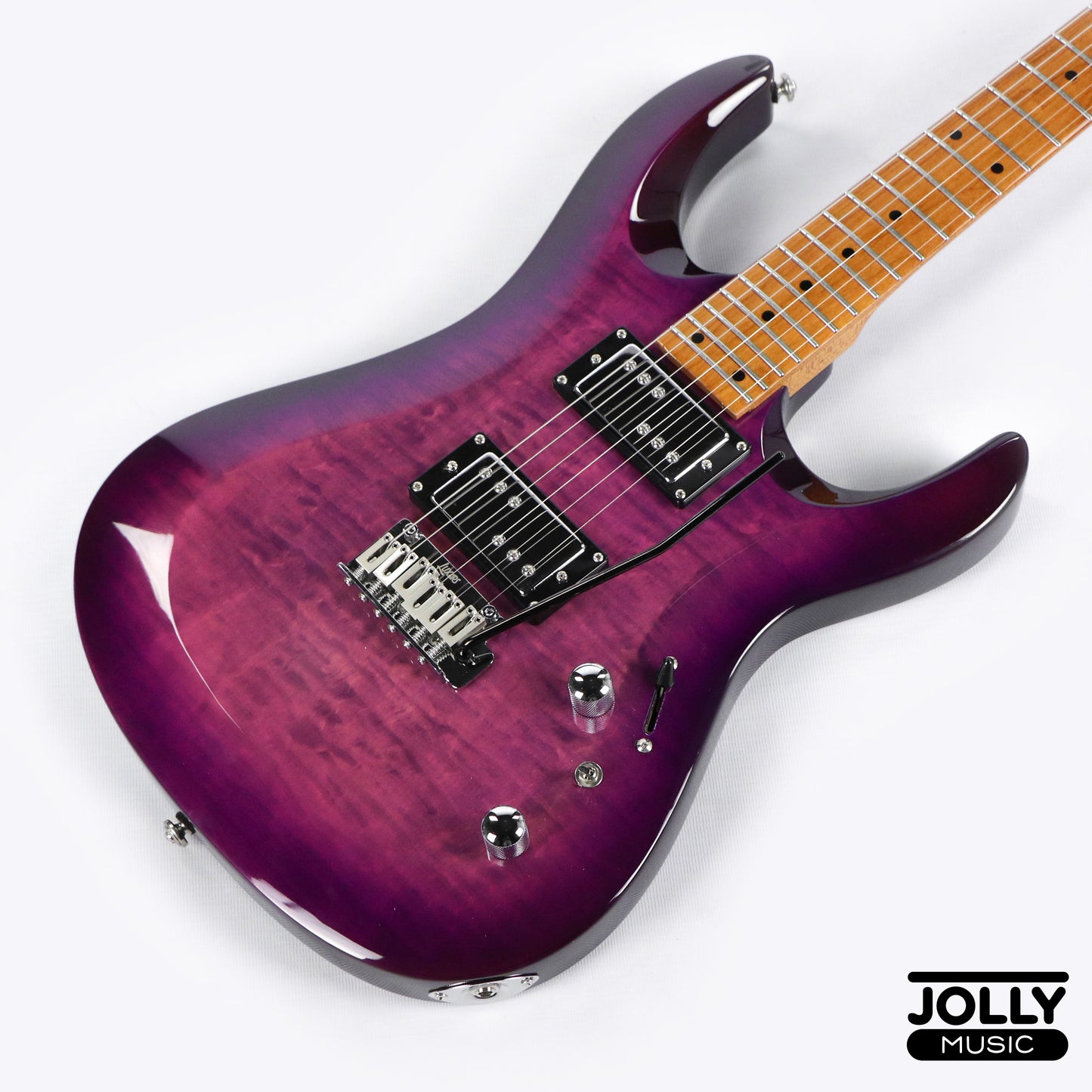 Luxars S-G37-T High Grade Electric Guitar - Transparent Violet