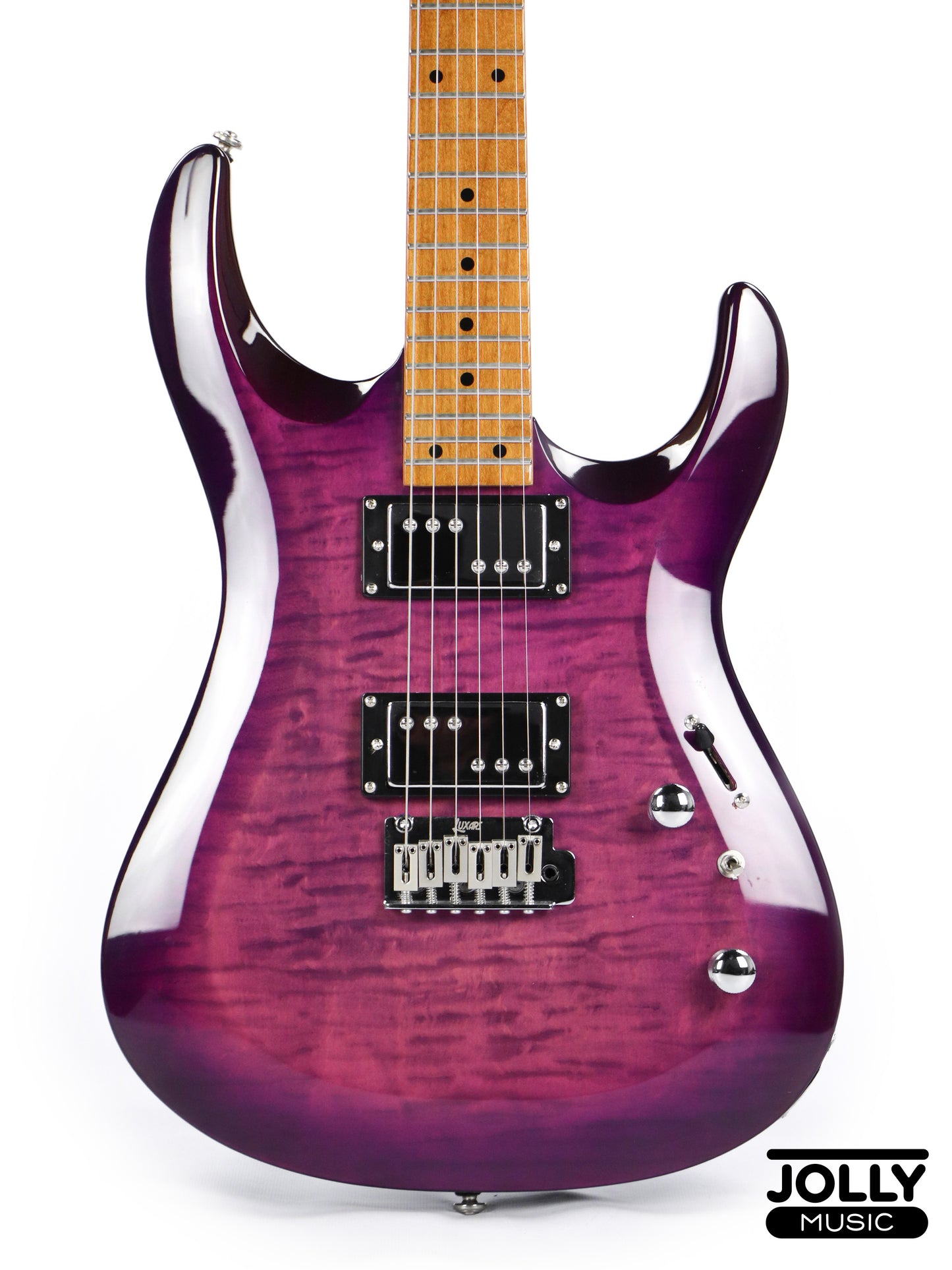 Luxars S-G37-T High Grade Electric Guitar - Transparent Violet