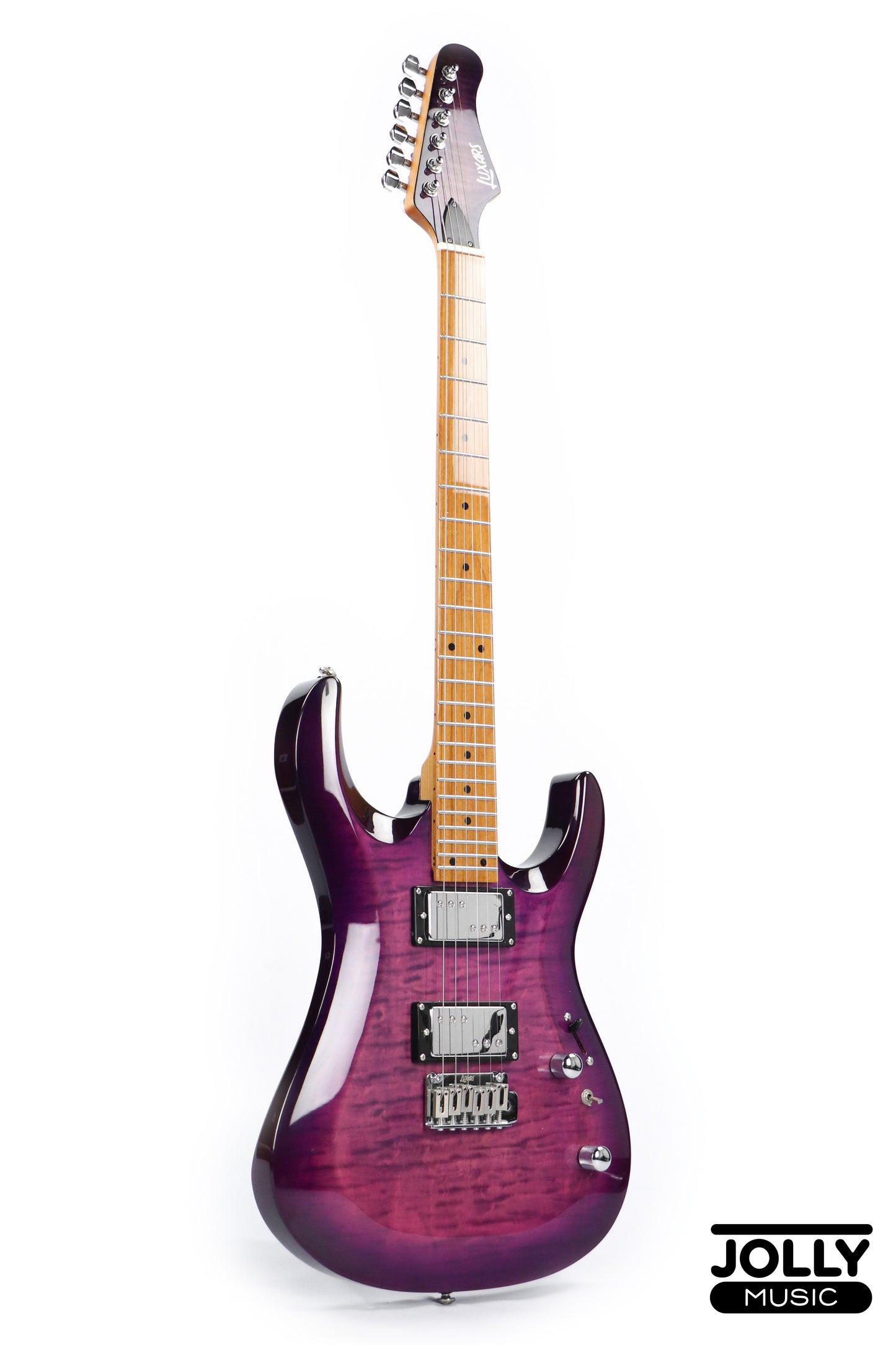 Luxars S-G37-T High Grade Electric Guitar - Transparent Violet