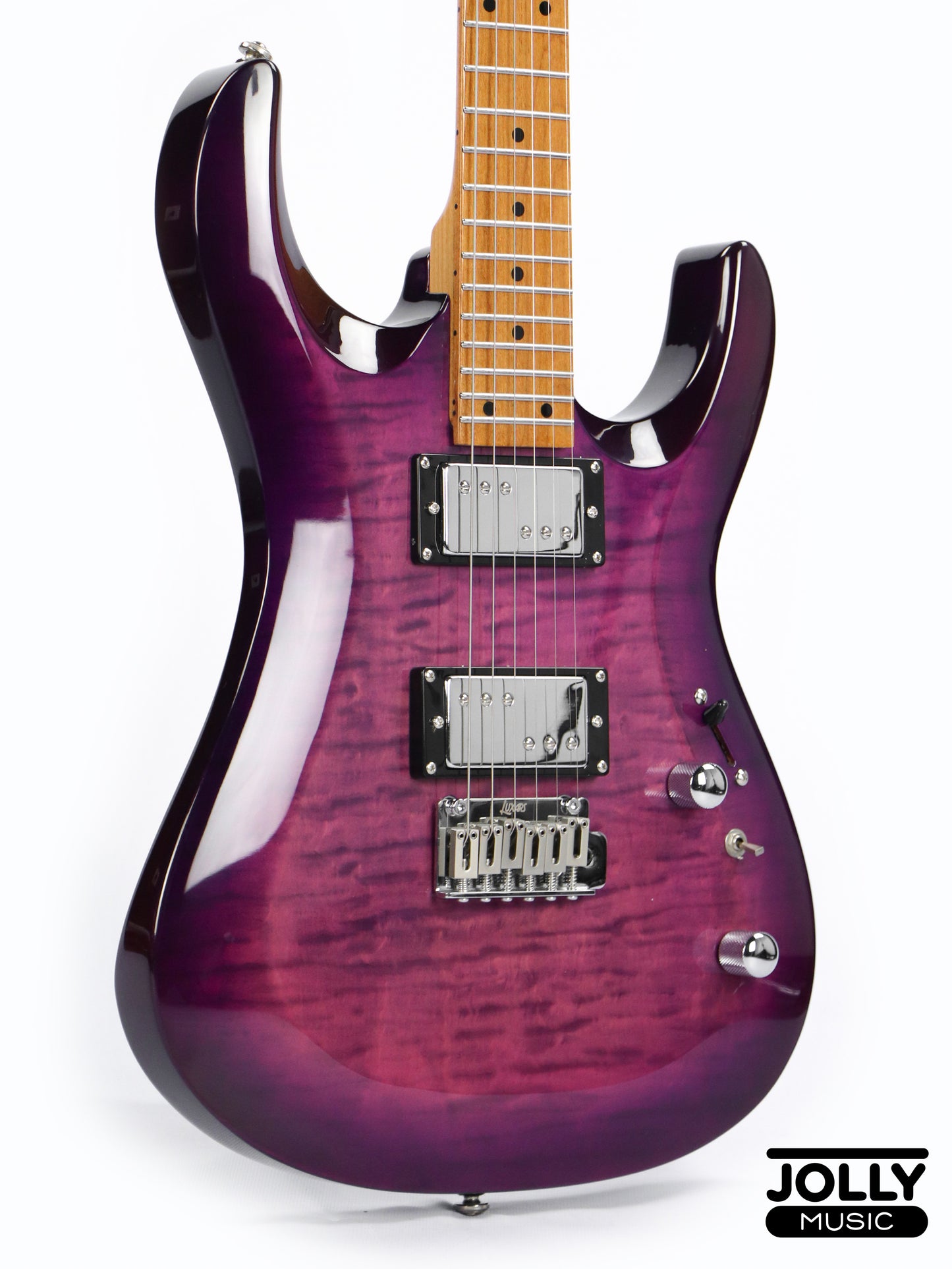 Luxars S-G37-T High Grade Electric Guitar - Transparent Violet