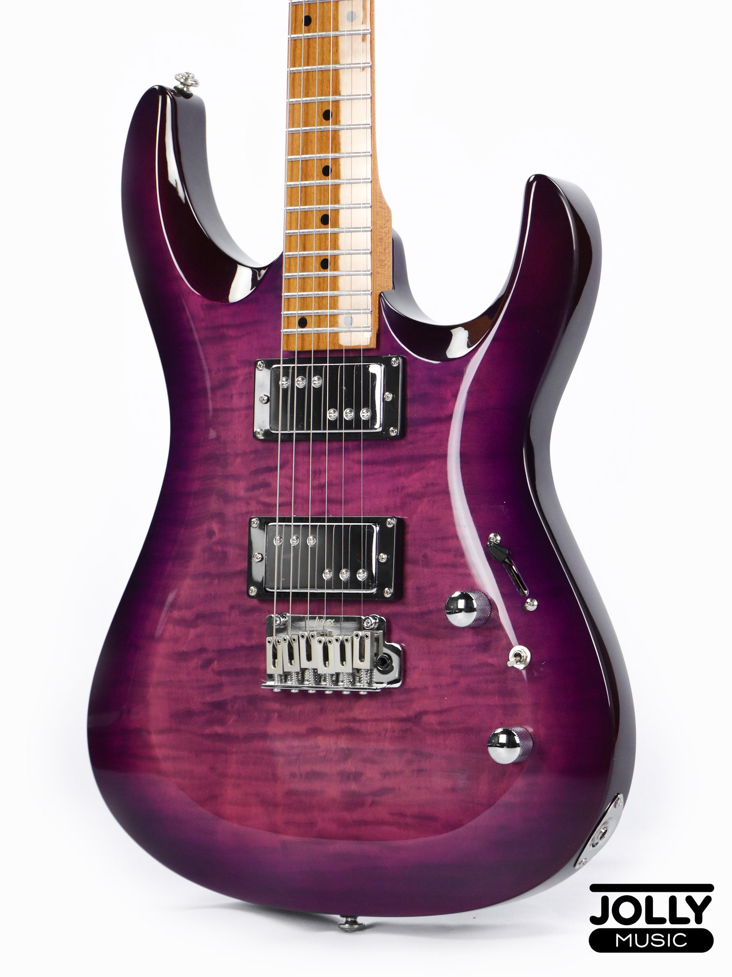 Luxars S-G37-T High Grade Electric Guitar - Transparent Violet