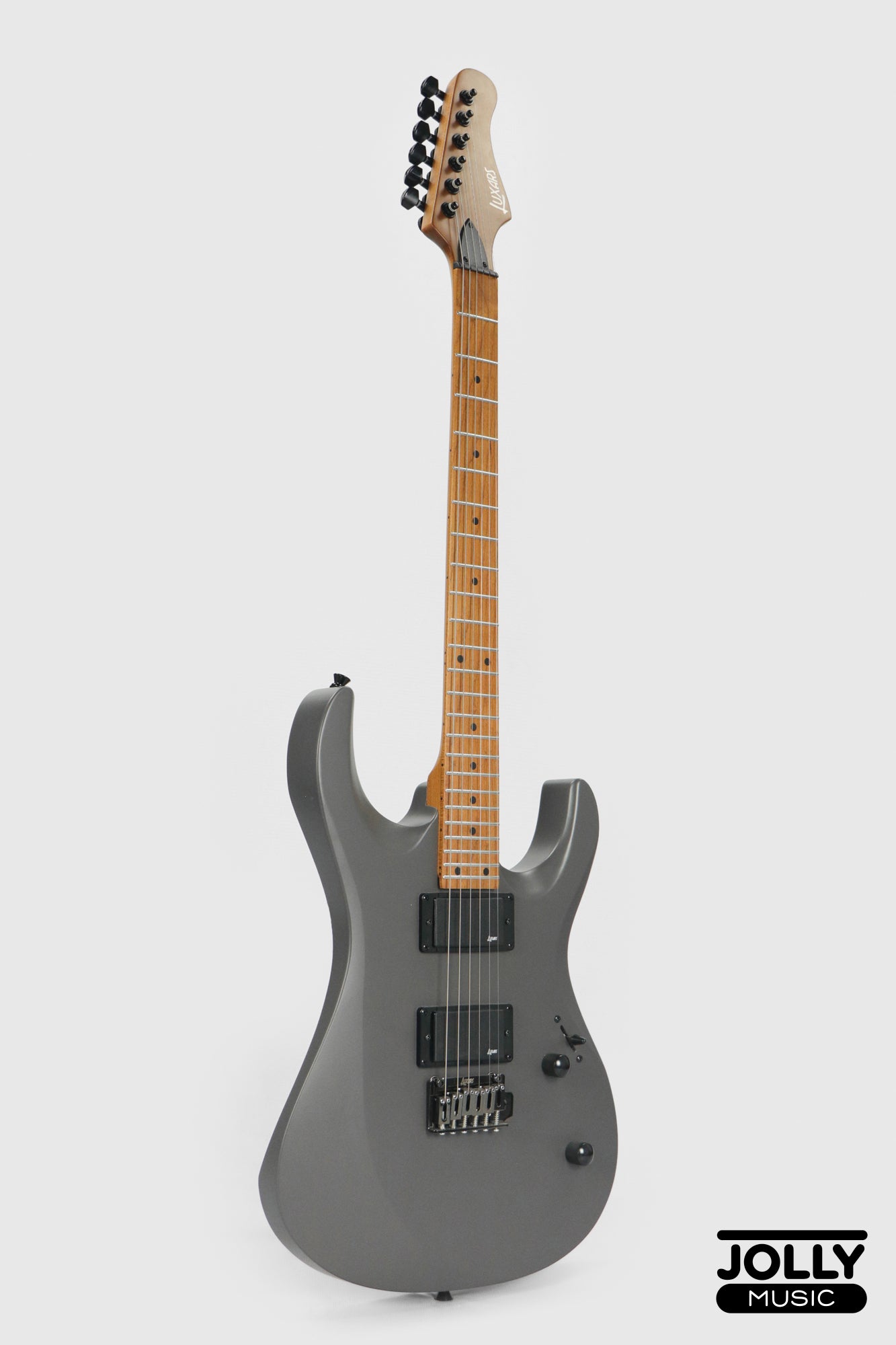 Luxars S-G37-MAX-S Superstrat High Grade Electric Guitar - Gray