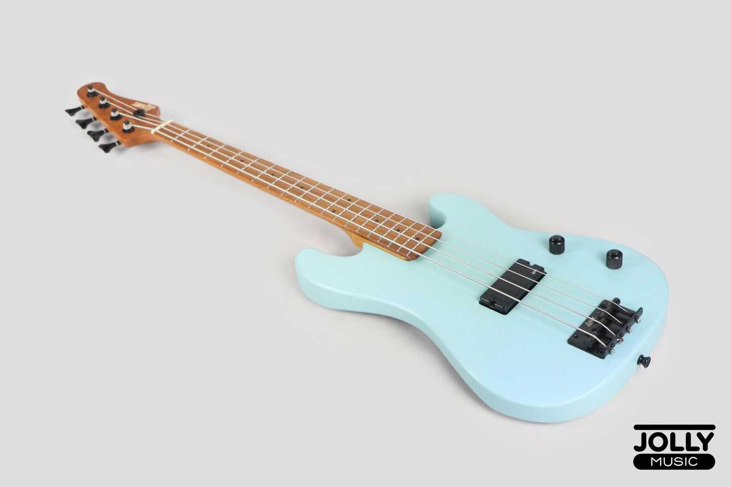 Luxars S-KB20 4-String Mini Bass Guitar - Sonic Blue