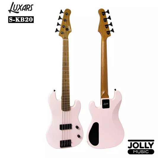 Luxars S-KB20 4-String Mini Bass Guiar - Shell Powder Pink