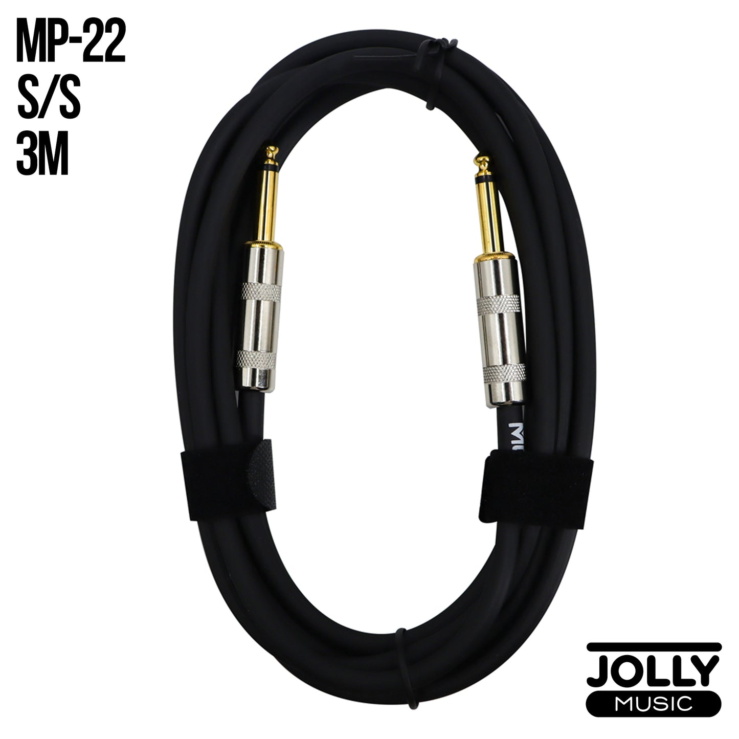 Moge MP22 3M Noise Reduction Musical Instrument Audio Cable (Straight to Straight) - Black
