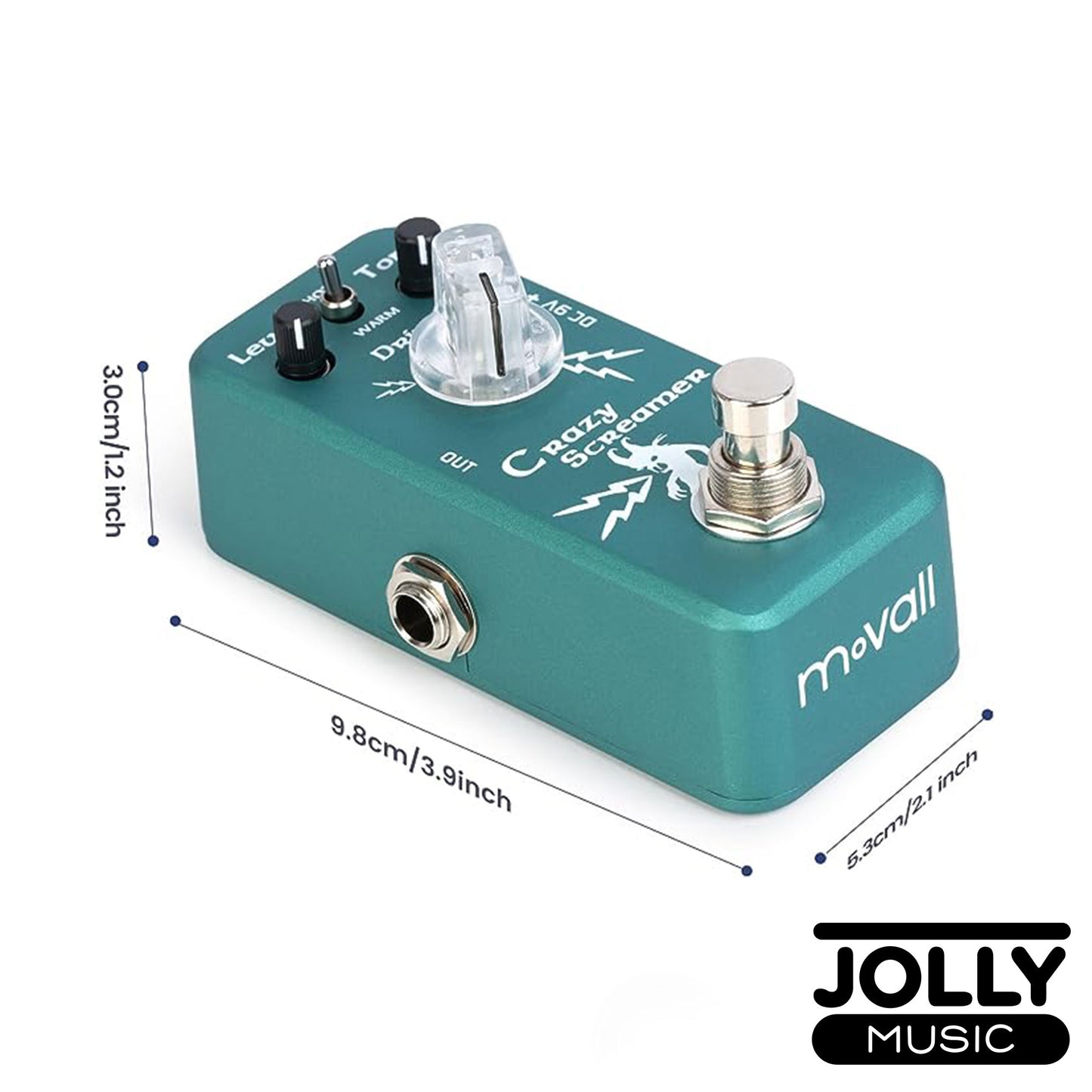 Movall MP-315 Crazy Screamer Mini Overdrive Pedal