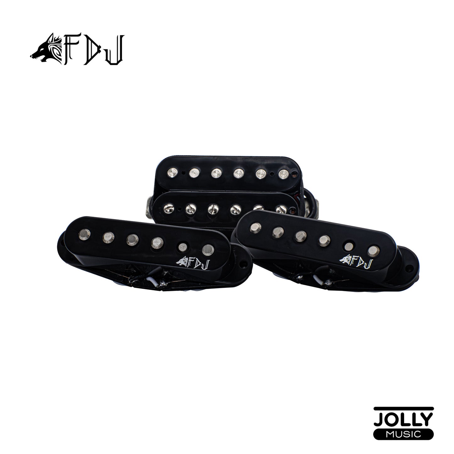 M-Tone Fenrir Fidel De Jesus (FDJ) Signature Calibrated HSS Stratocaster Pickup Set (Black)