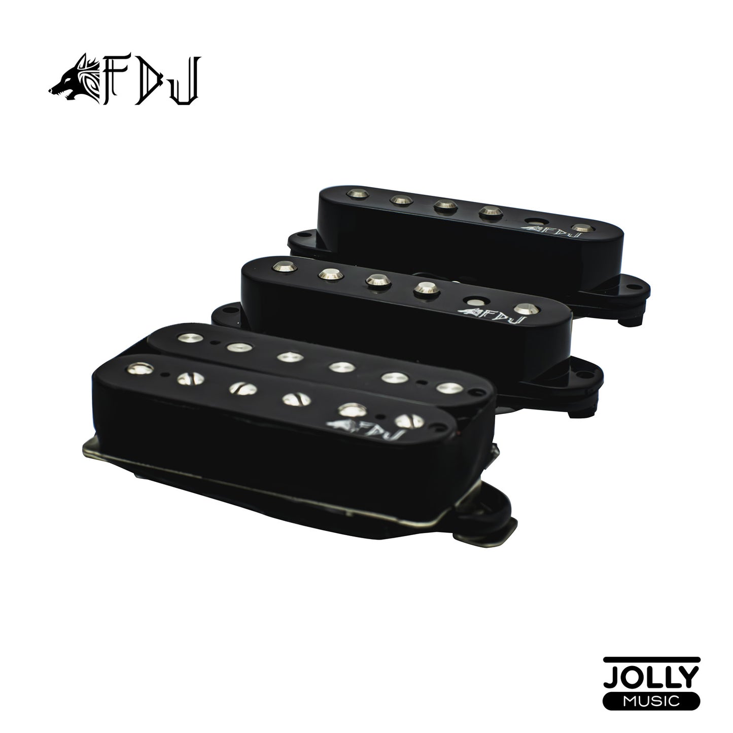 M-Tone Fenrir Fidel De Jesus (FDJ) Signature Calibrated HSS Stratocaster Pickup Set (Black)