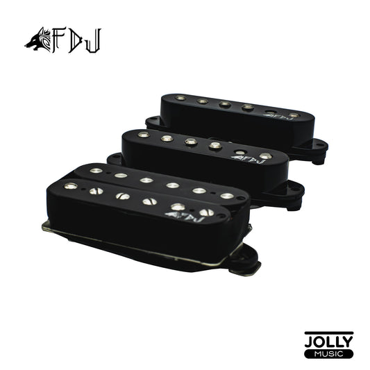 M-Tone Fenrir Fidel De Jesus (FDJ) Signature Calibrated HSS Stratocaster Pickup Set (Black)