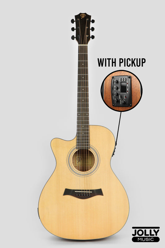 Phoebus Progeny PG-10ce OM Acoustic-Electric Guitar w/ Gig Bag - LEFT HAND