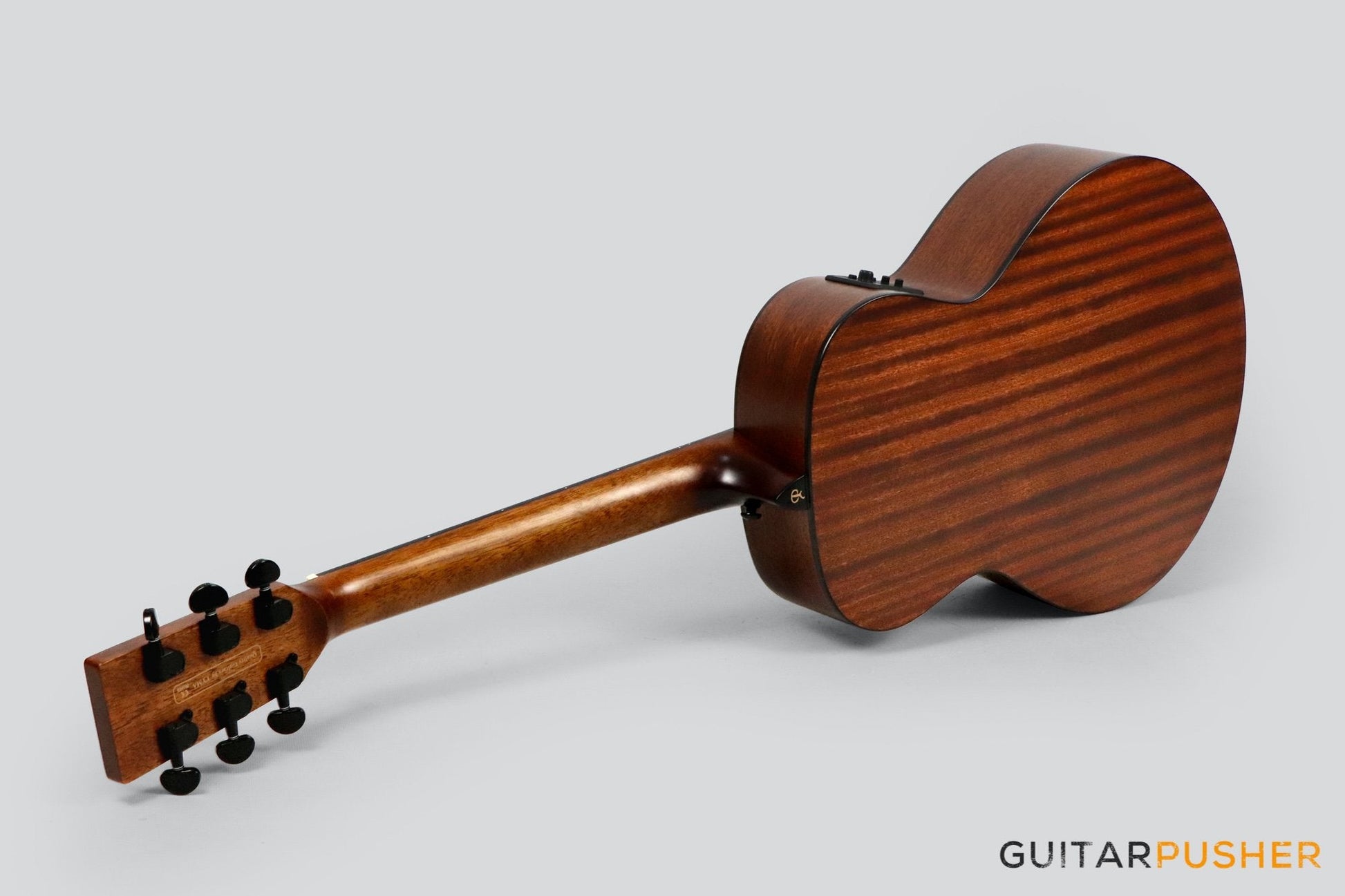 Phoebus Baby-N GS-E v3 All Mahogany GS Mini (3rd Gen.) Travel Acoustic-Electric Guitar w/ Gig Bag - GuitarPusher