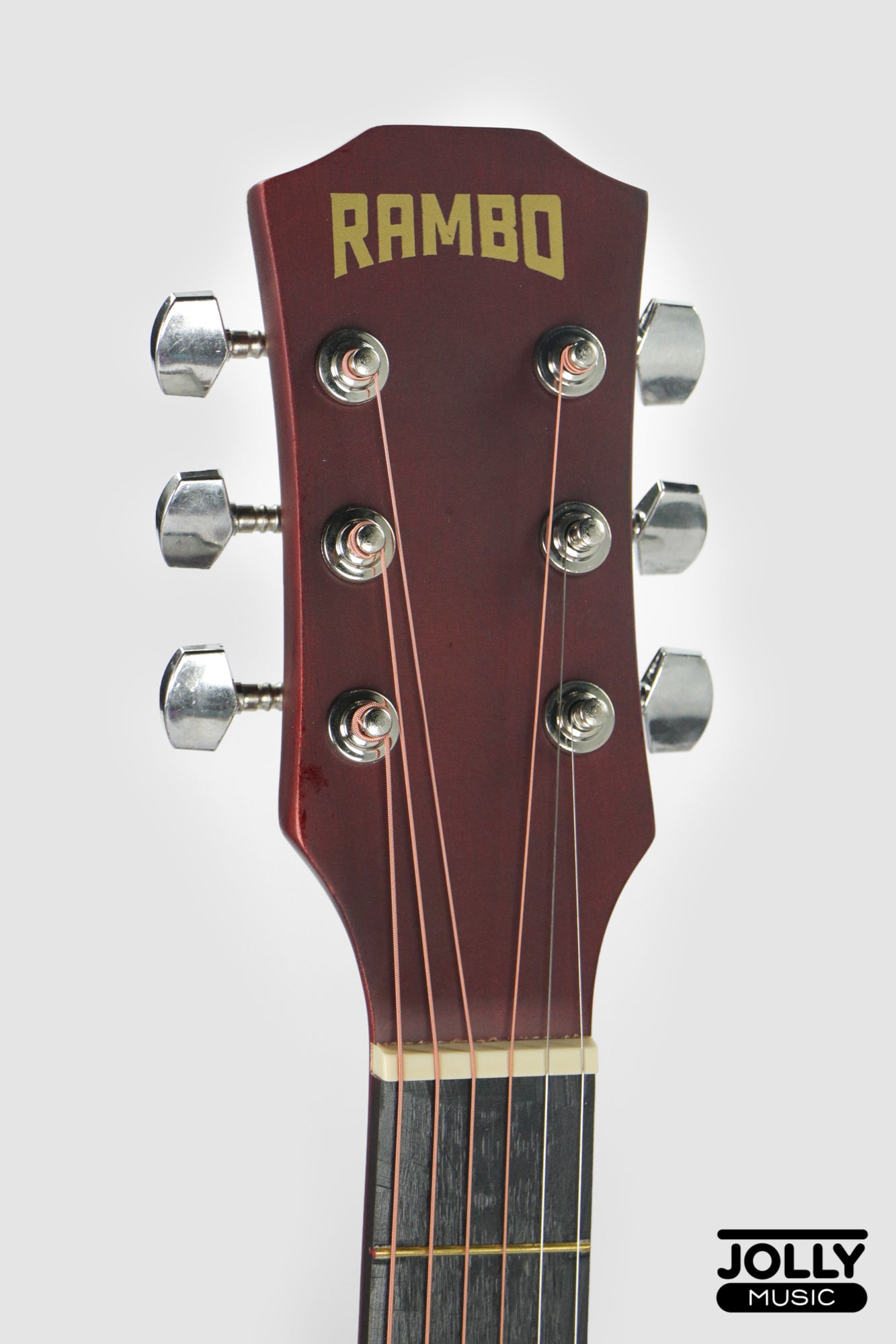 Rambo 41" Guitar K-41Y Truss Rod w/ Case, 3 Picks, Tuner, Capo - Natural