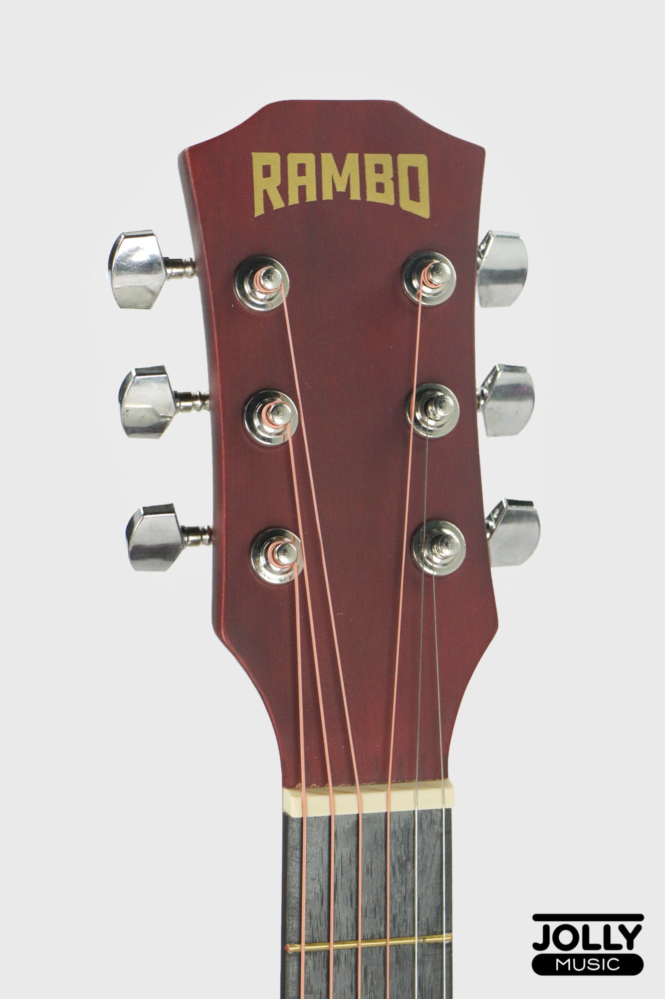 Rambo 41" Guitar K-41Y Truss Rod w/ Case, 3 Picks, Tuner, Capo - Sunburst