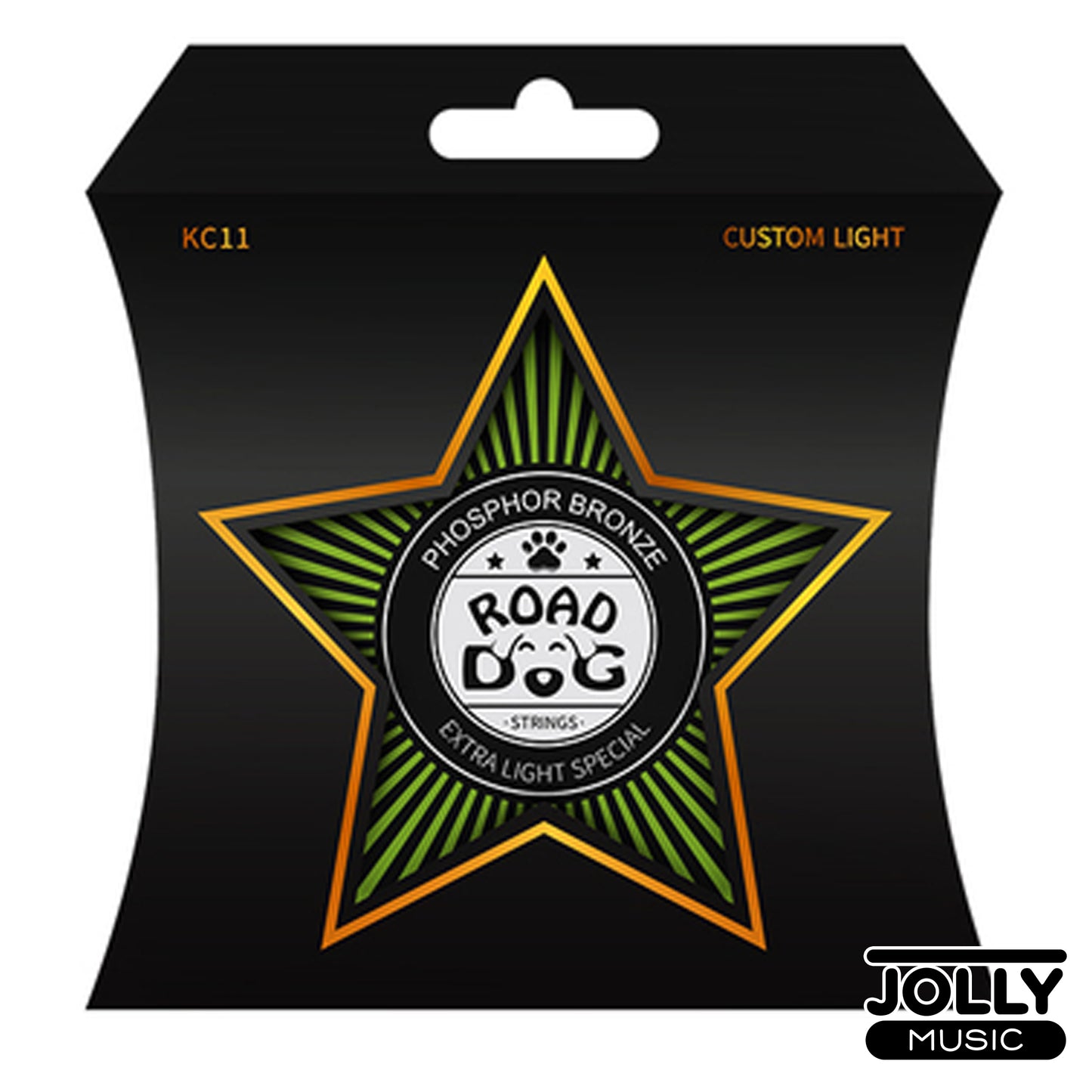 Road Dog KC11 Custom Extra Light Special Phosphor Bronze Acoustic Guitar Strings 11-52 (11 15 24 32 42  52)