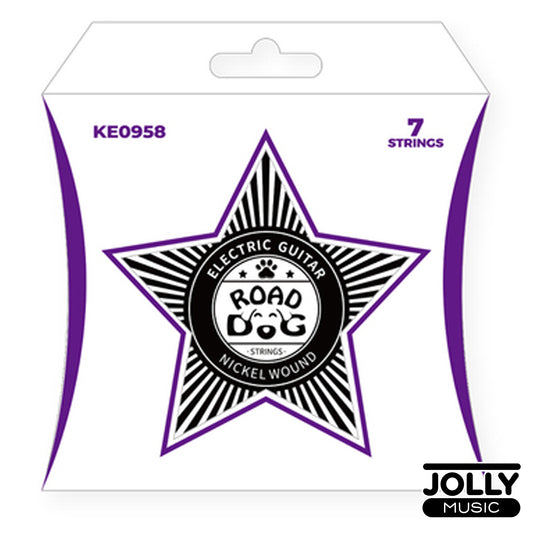 Road Dog KE0958 7-String Nickel Wound Electric Guitar Strings 9-58 (9 11 16 24 32 42 58)