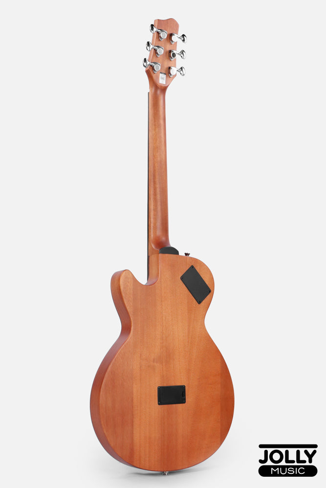 Smiger LE-A1 40-inch Cutaway Solid Top Acoustic-Electric Guitar - Natural