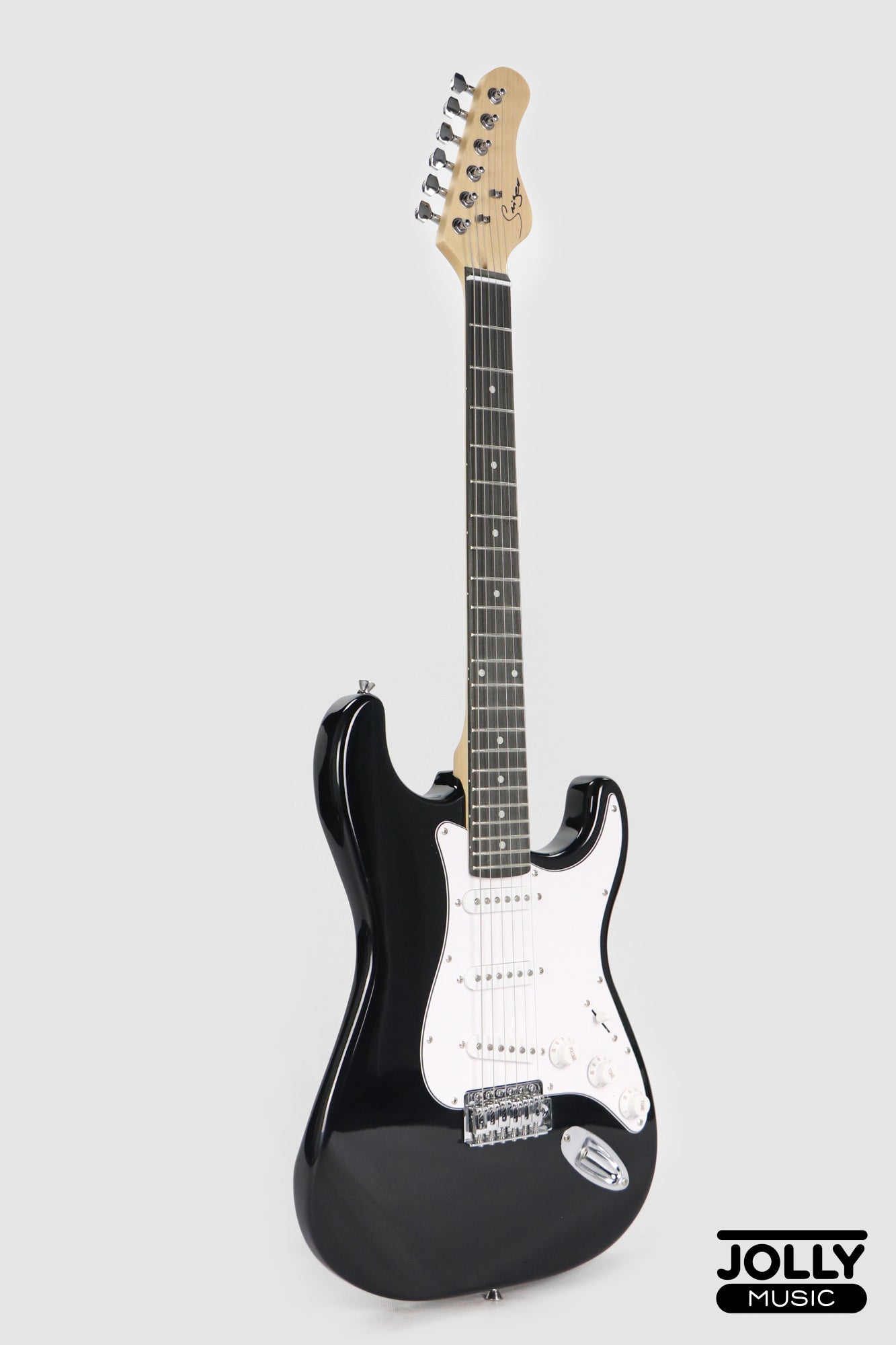 Smiger L-G1 S-Style Electric Guitar - Black