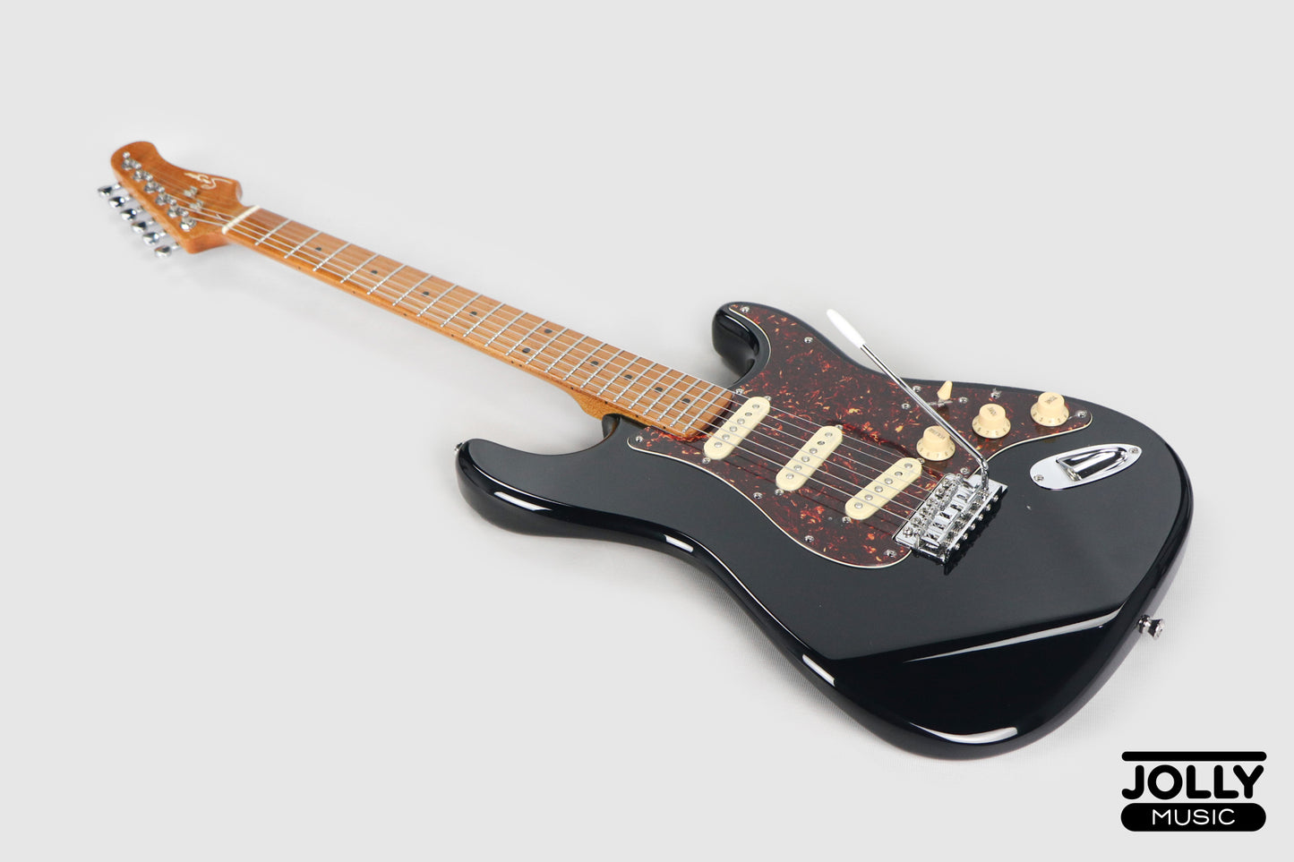 Smiger LG-2-PRO-S S-Style Electric Guitar - Black