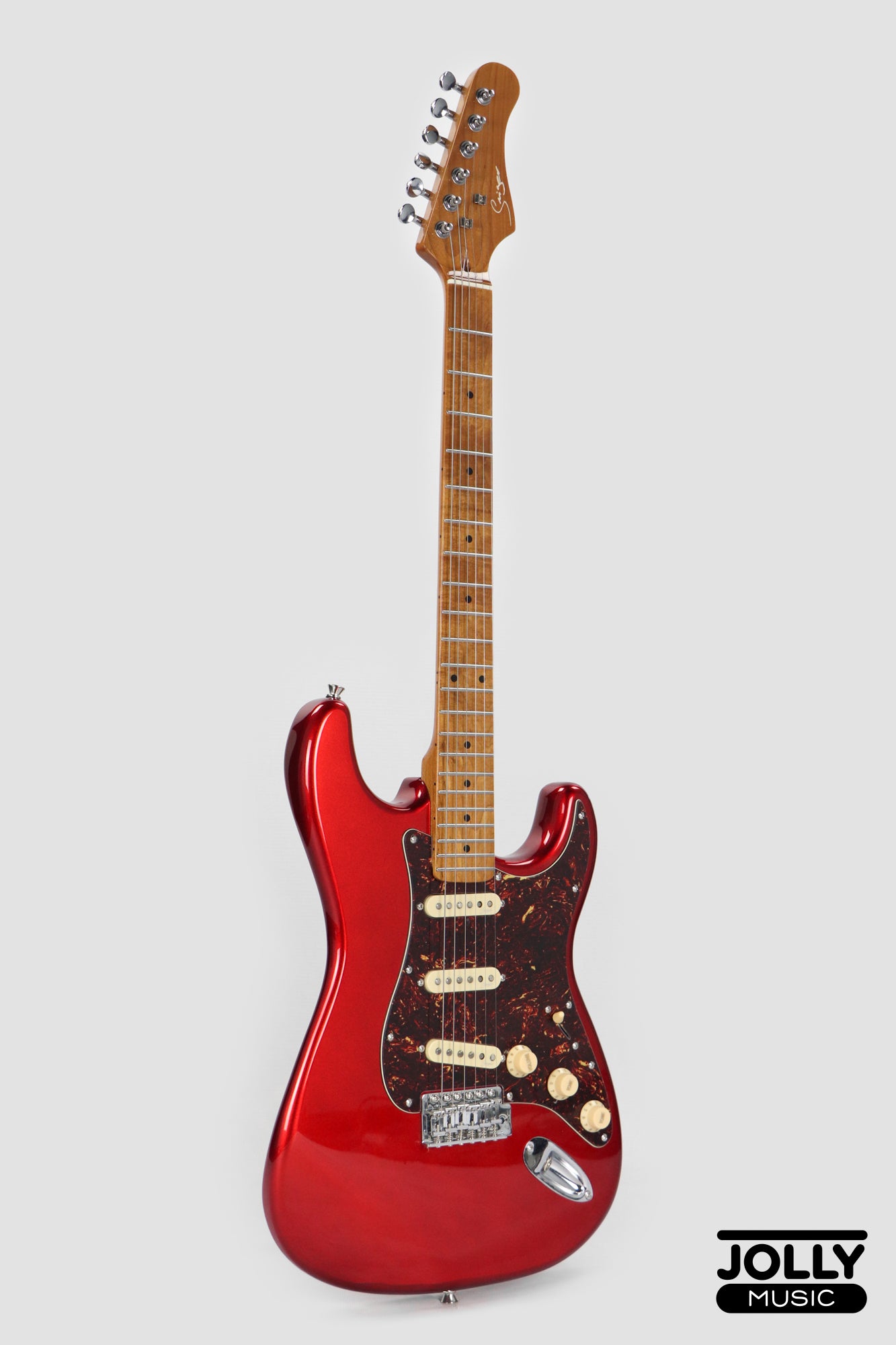 Smiger LG-2-PRO-S S-Style Electric Guitar - Metallic Red