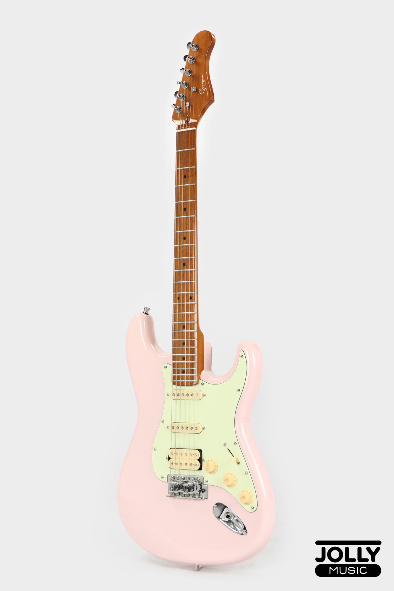 Smiger LG-2 PRO S-Style Electric Guitar High Grade - Shell Pink