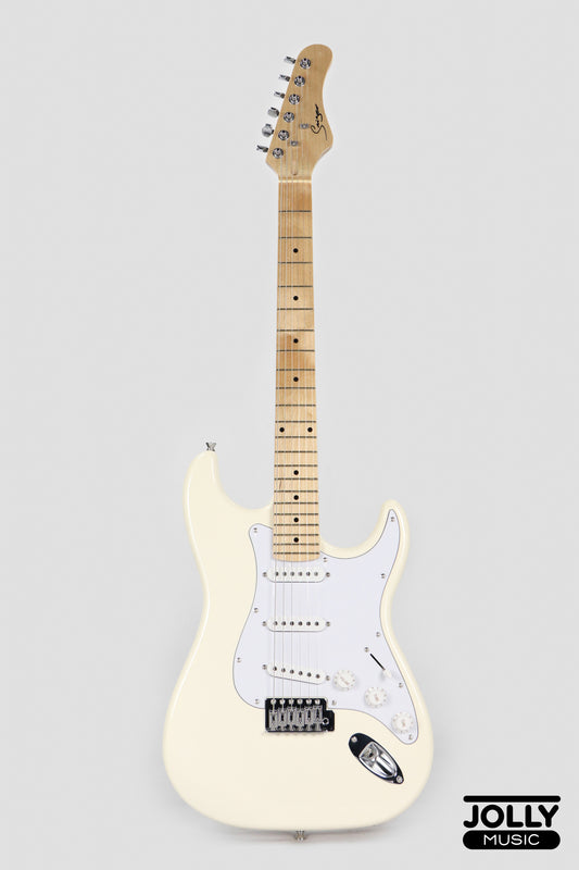 Smiger L-G2 S-Style Electric Guitar - Vintage White