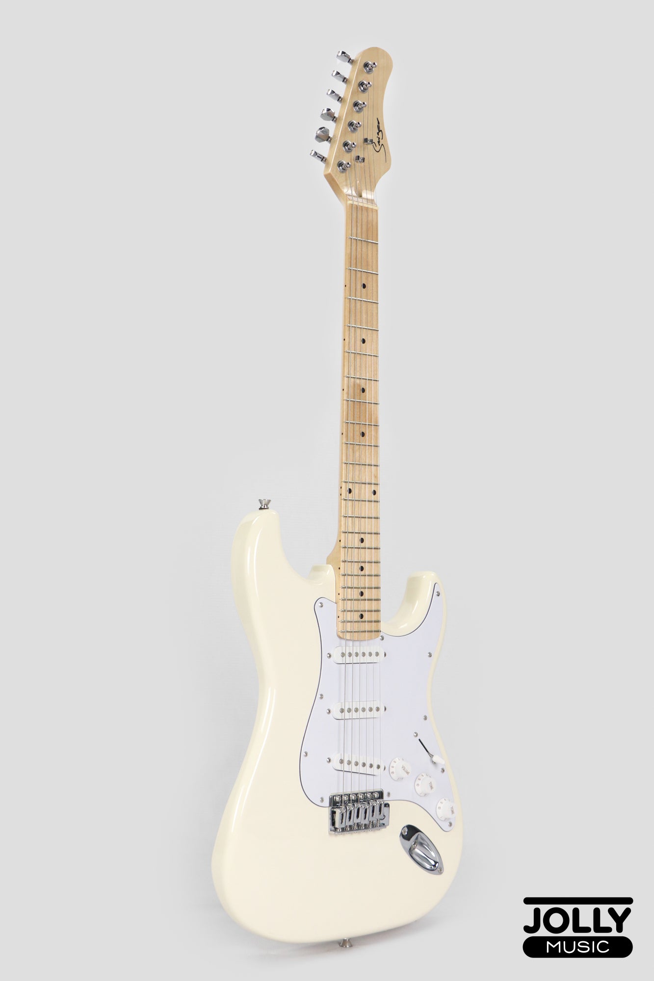 Smiger L-G2 S-Style Electric Guitar - Vintage White