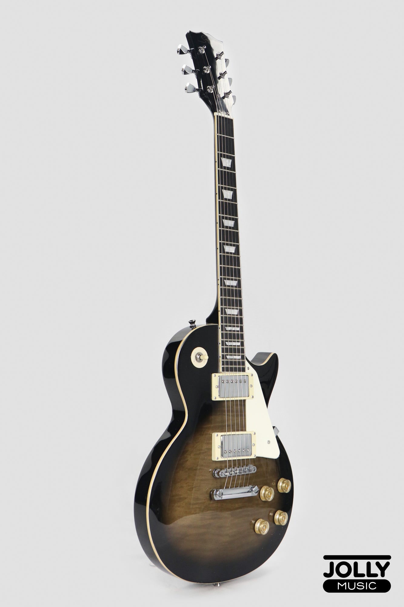 Smiger L-G9-P1 Les Paul Electric Guitar - Transblack