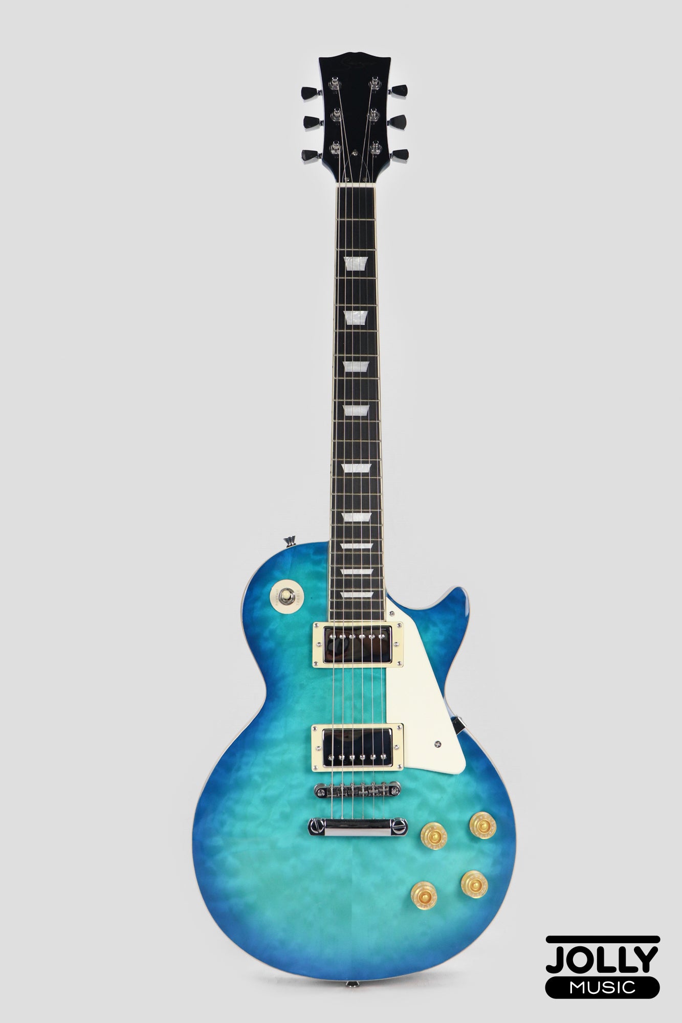 Smiger L-G9-P1 Les Paul Electric Guitar - Blue Burst