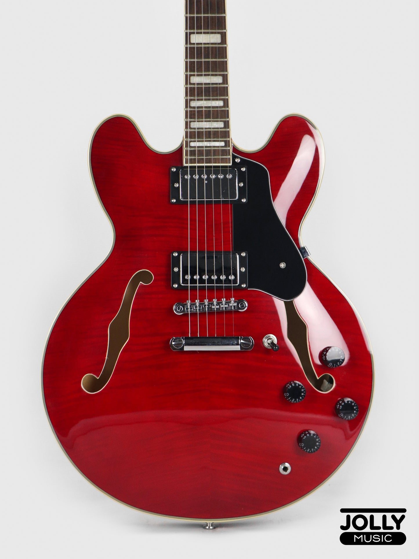 Smiger S-G16 Semi-Hollow Electric Guitar - Red