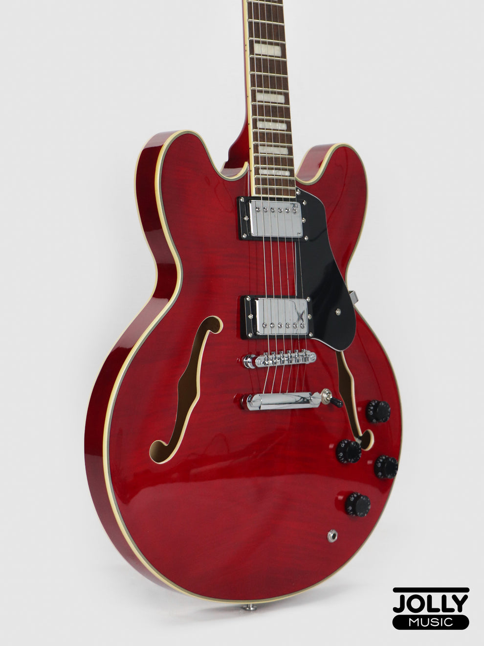 Smiger S-G16 Semi-Hollow Electric Guitar - Red – Jolly Music