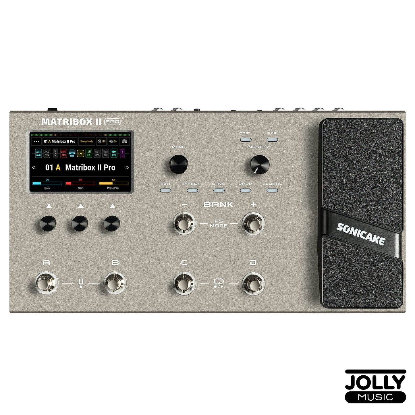 Sonicake Matribox II PRO QME-200BK Multi-Effects Pedal - Black