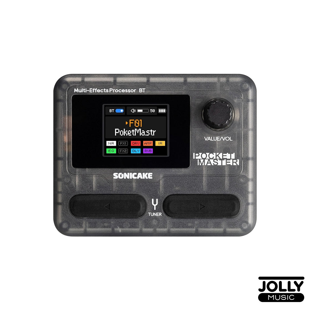 Sonicake Pocket Master QME-10BK Multi-Effects Pedal - Transparent Black